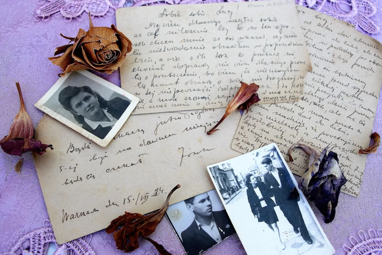 Eski el yazması mektup - nostaljik belge fotoğrafı