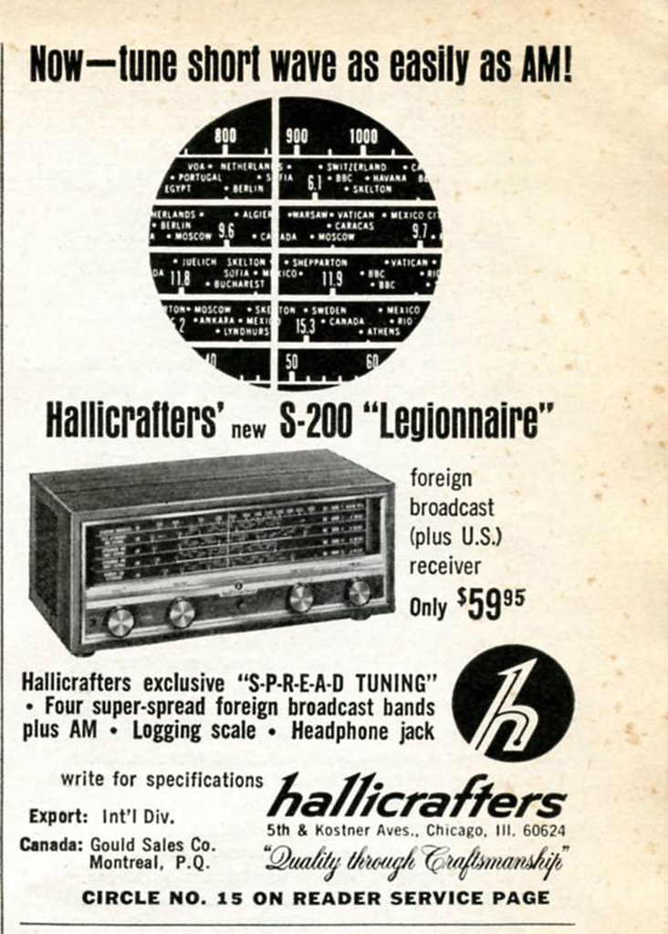 Eski Hallicrafters S-200 Kısa Dalga Radyo Reklamı: Nostaljik Teknoloji Tarihi