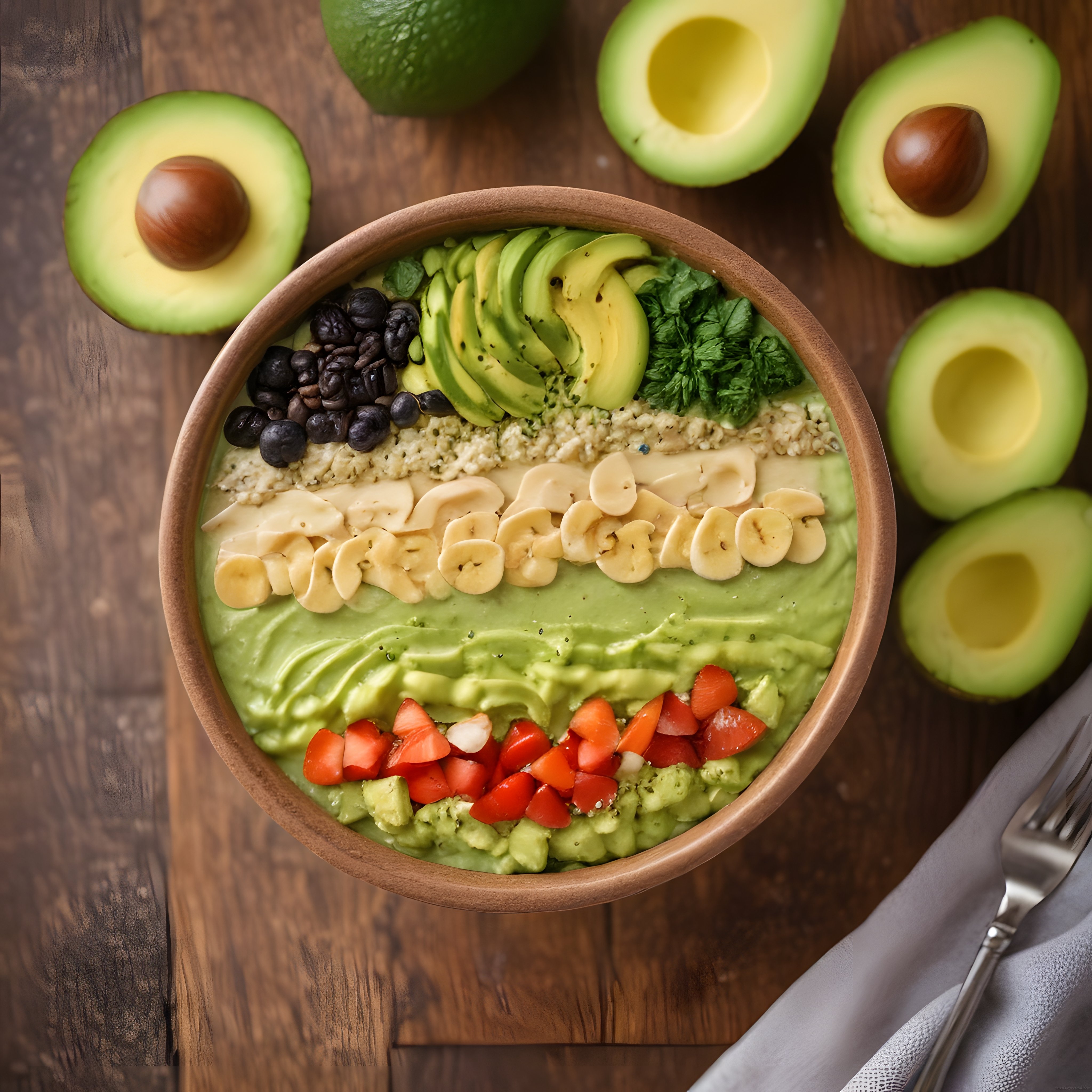 Ev Yapımı Avokado Smoothie Bowl ile Sağlıklı ve Renkli Kahvaltı