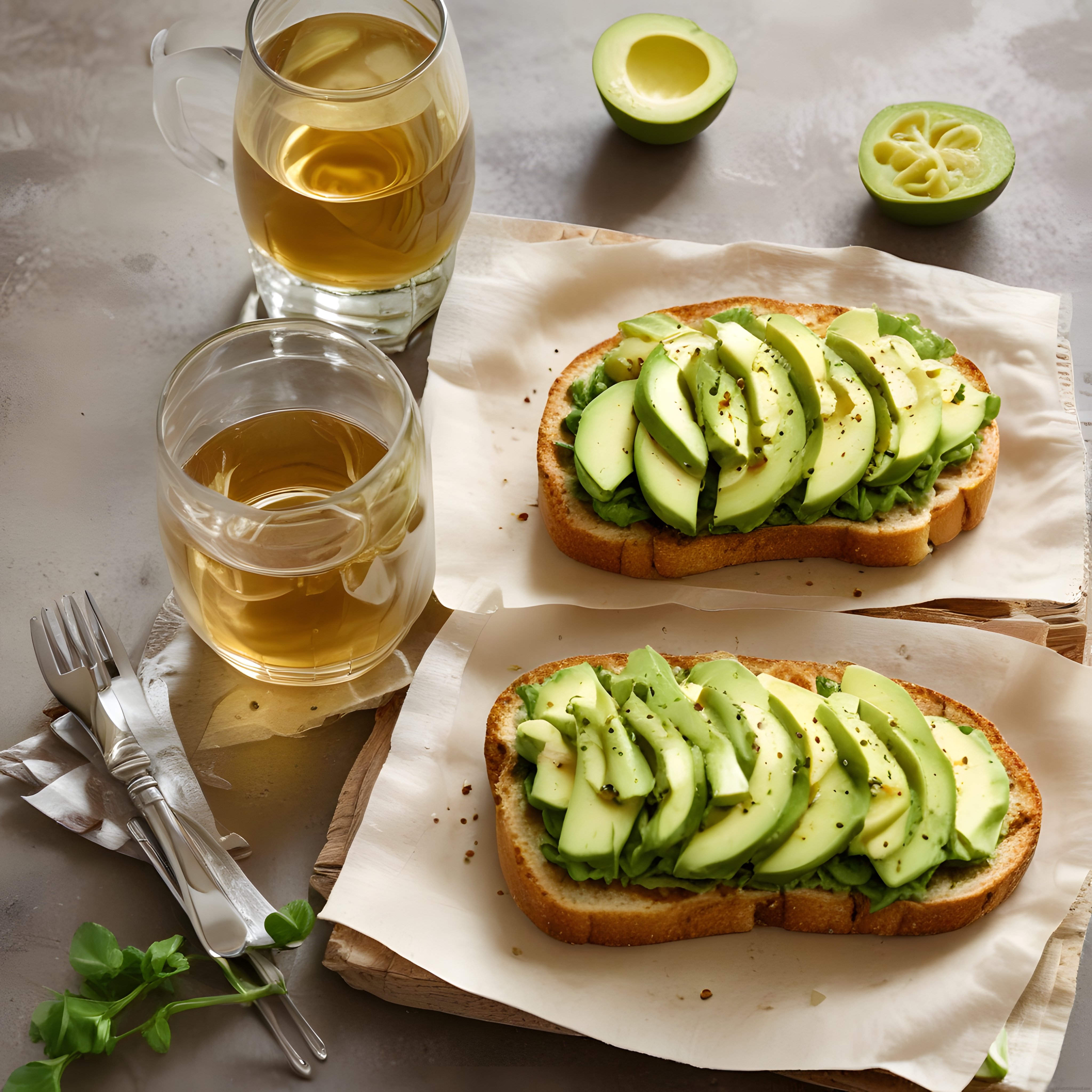 Ev Yapımı Avokado Toast ve Yeşil Çay ile Huzurlu Kahvaltı Keyfi