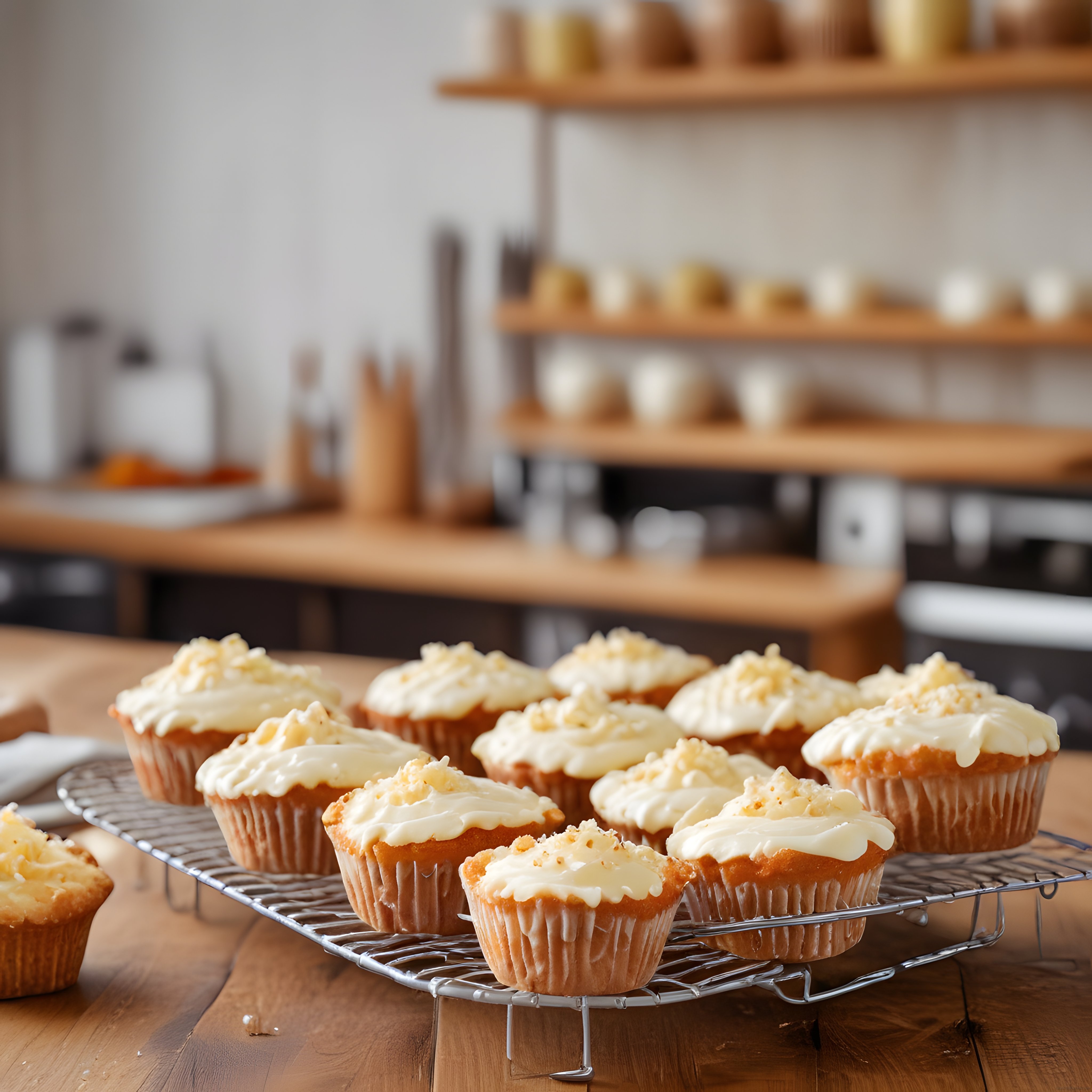 Ev Yapımı Beyaz Kremalı Muffinler: Sıcak Mutfak Atmosferinde Taptaze Lezzet