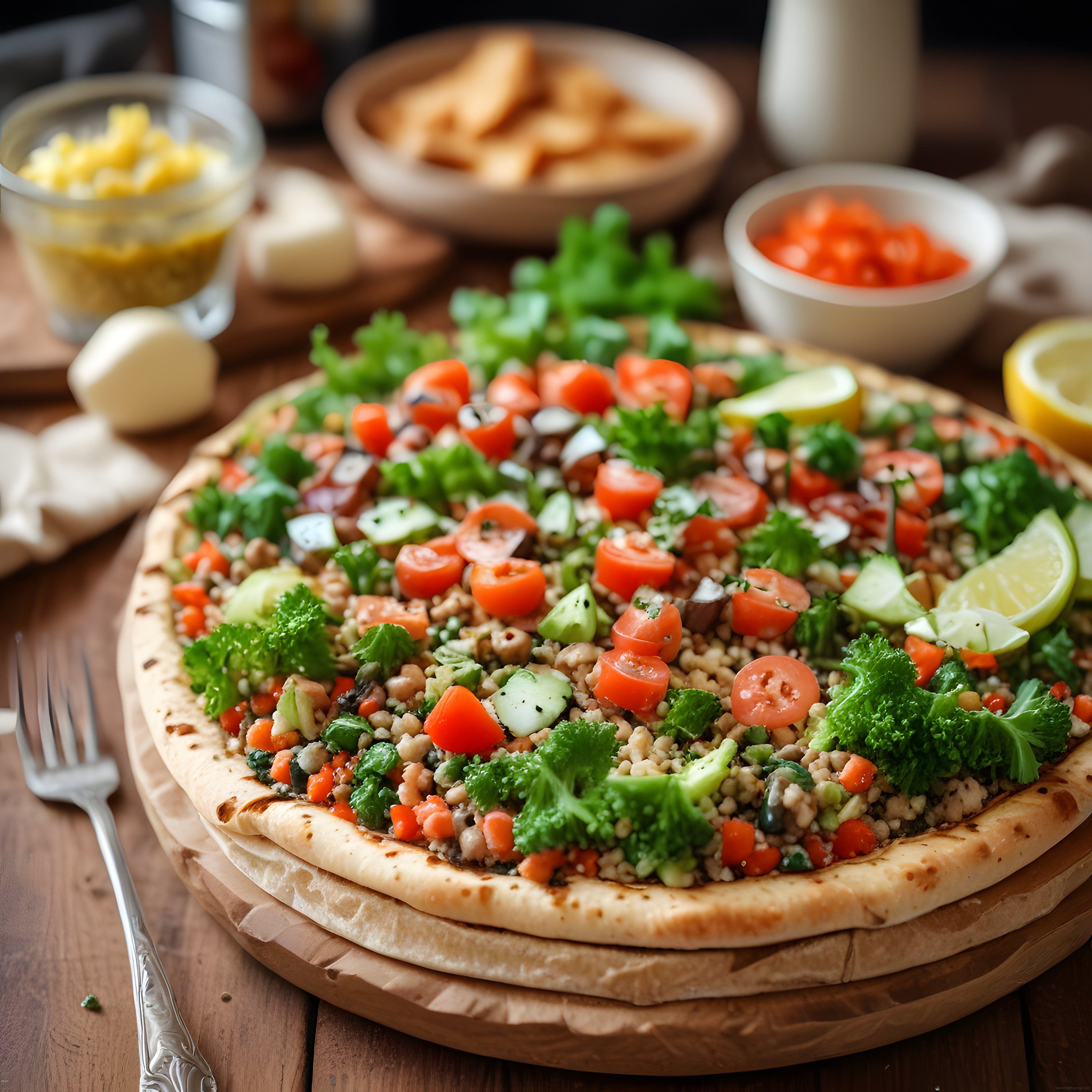 Ev Yapımı Bol Sebzeli Sağlıklı Pizza Tarifi ve Pratik Sunum Önerisi