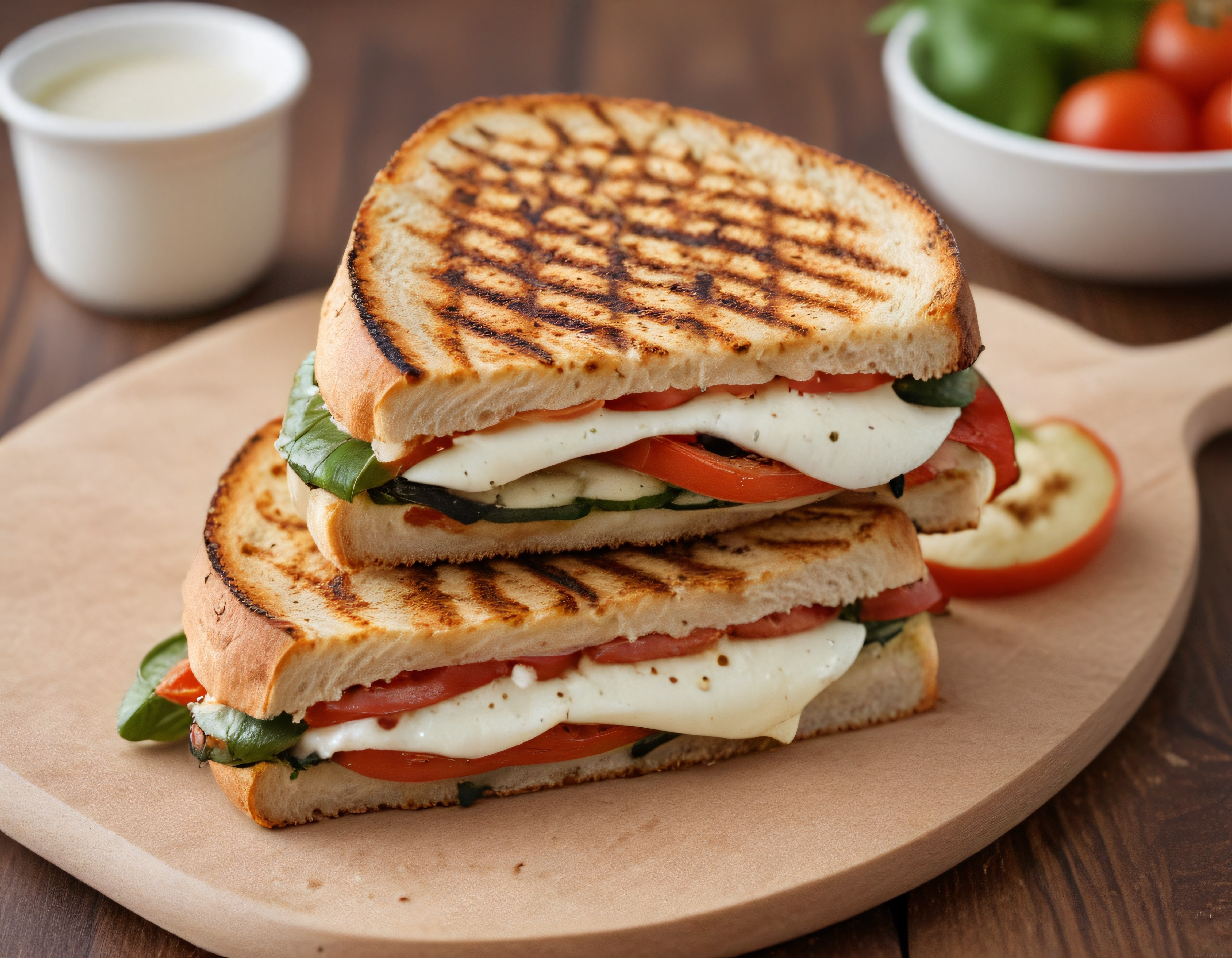 Ev Yapımı Caprese Tost: Izgara Ekmek Arası Mozzarella ve Taze Fesleğen