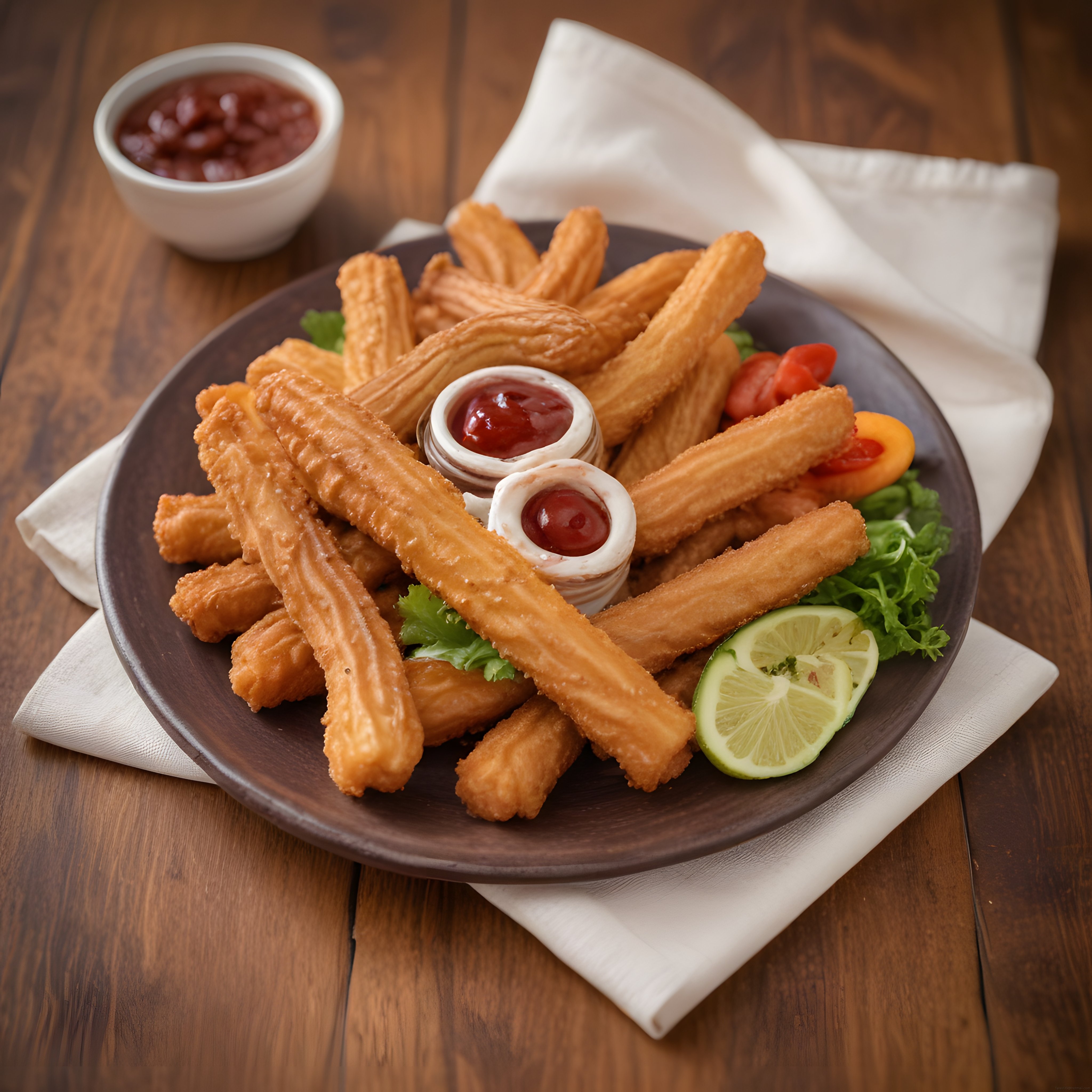 Ev Yapımı Churros: Çıtır Kızarmış Hamur İşi ve Özel Soslarla Lezzetli Sunum