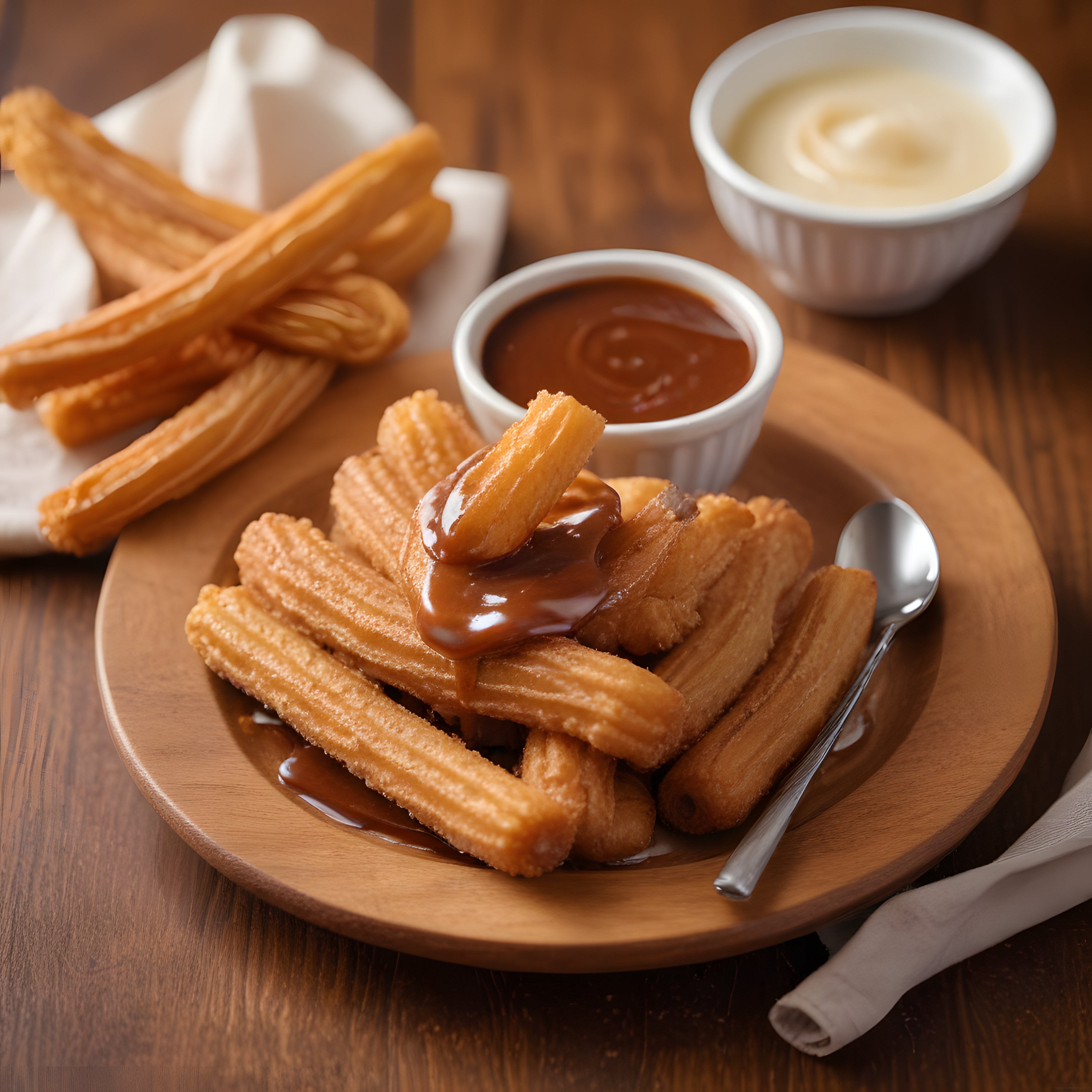 Ev Yapımı Churros Tarifi: Karamel ve Çikolata Sosuyla Nefis Sunum
