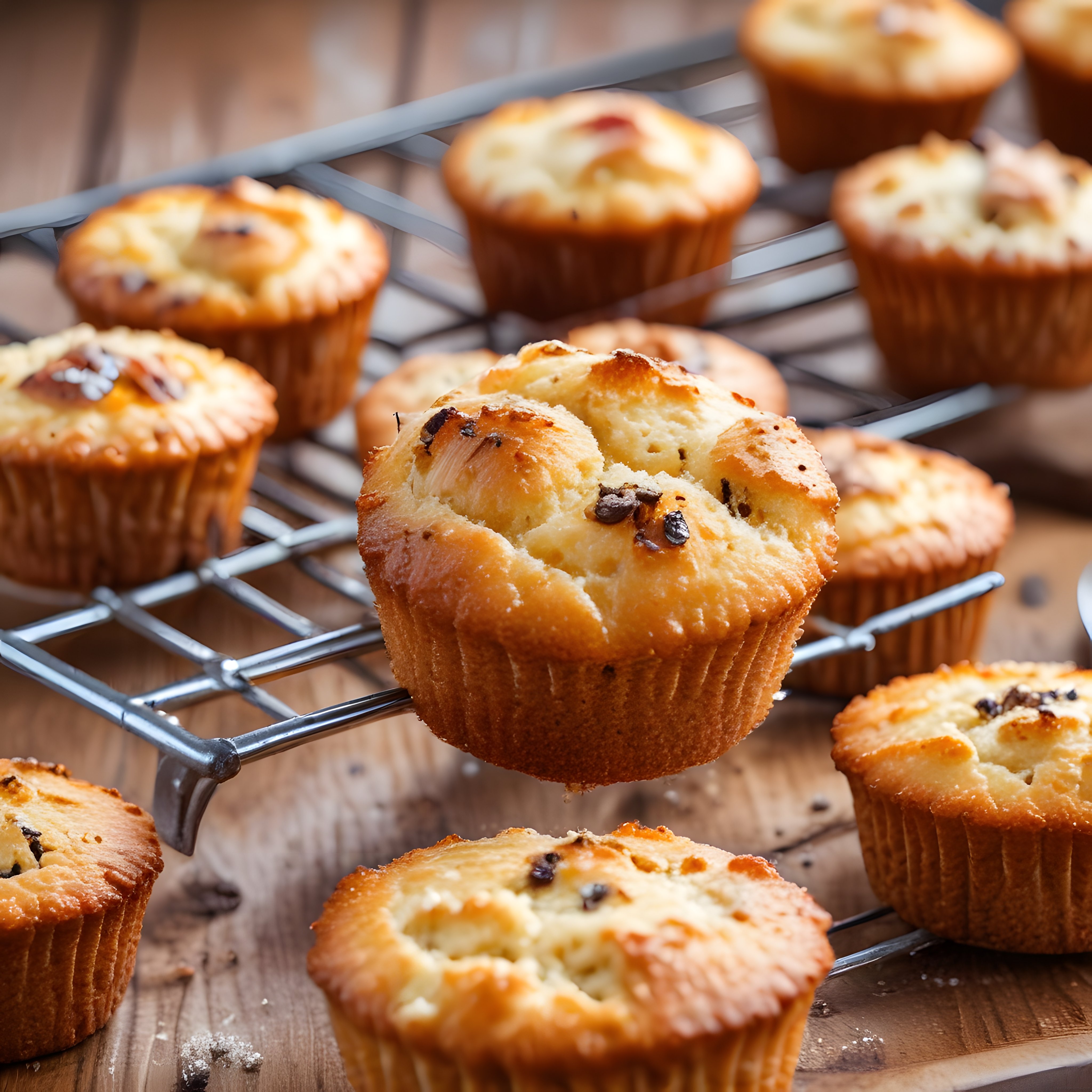 Ev Yapımı Çikolata Parçacıklı Muffinler: Fırından Taze Çıkmış Tatlılar