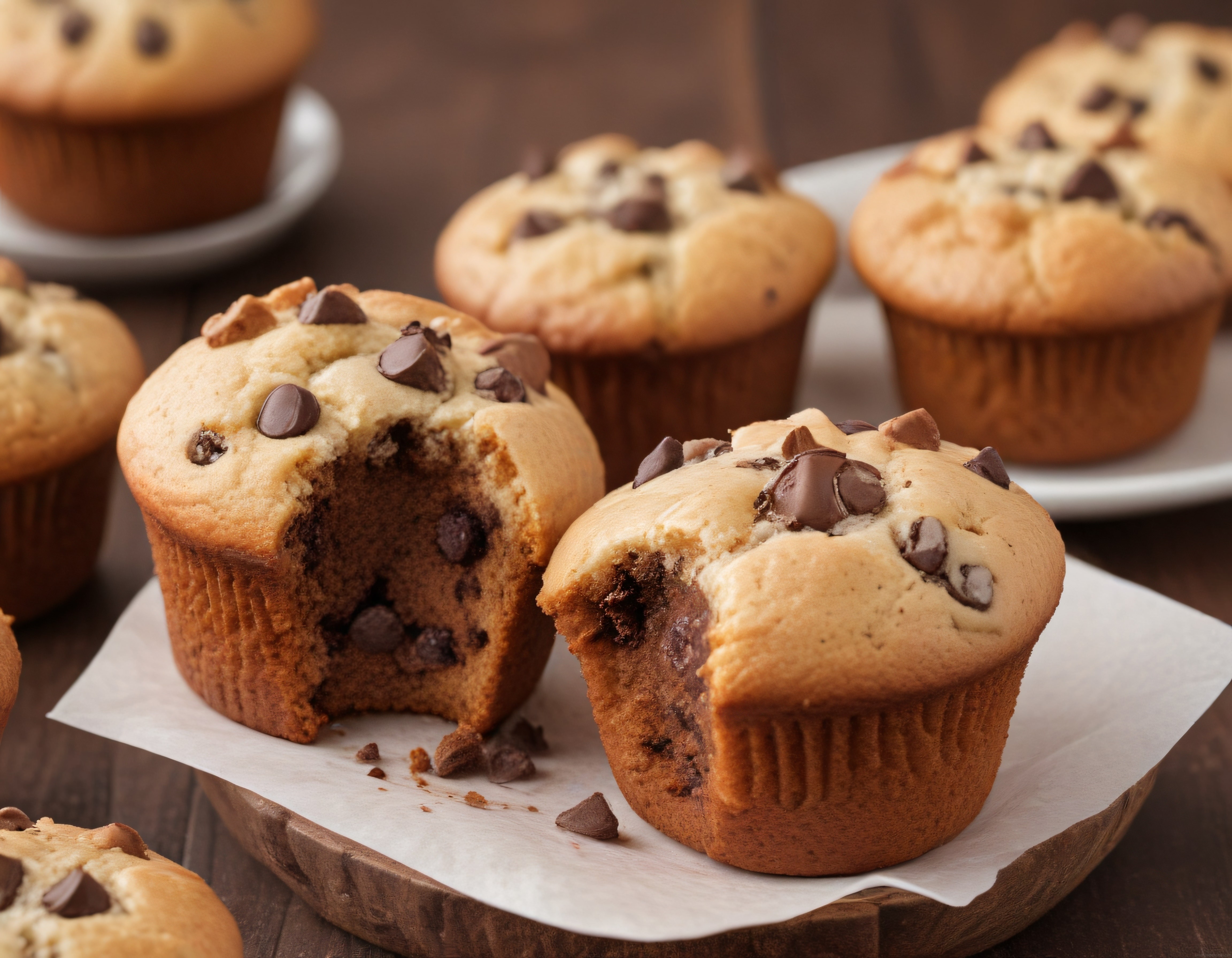 Ev Yapımı Çikolata Parçacıklı Muffinler: Sıcacık ve Yumuşacık Lezzet