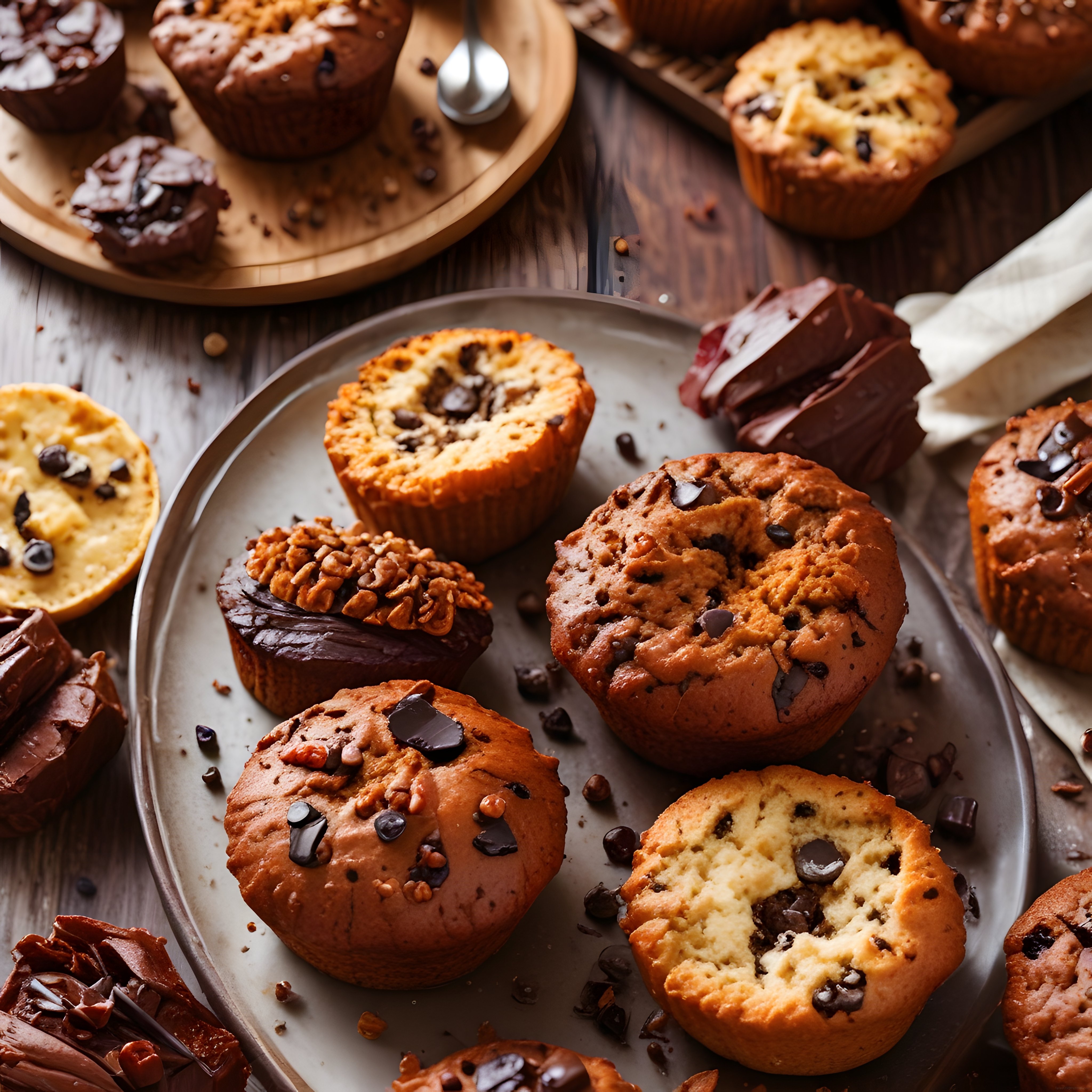 Ev Yapımı Çikolatalı ve Fındıklı Muffinlerle Harika Bir Tatlı Molası