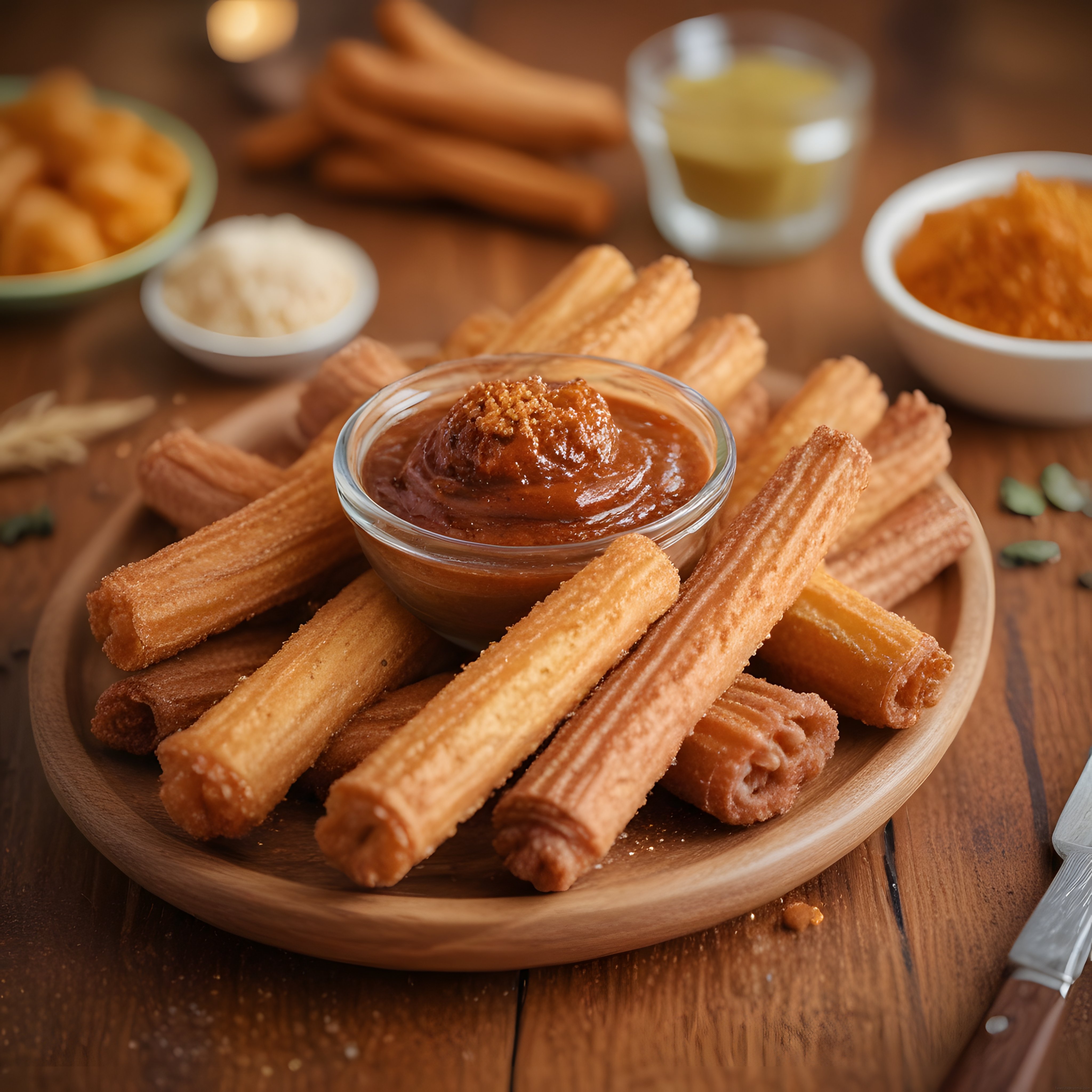 Ev Yapımı Çıtır Churros ve Karamel Sos ile Efsane Tatlı Sunumu