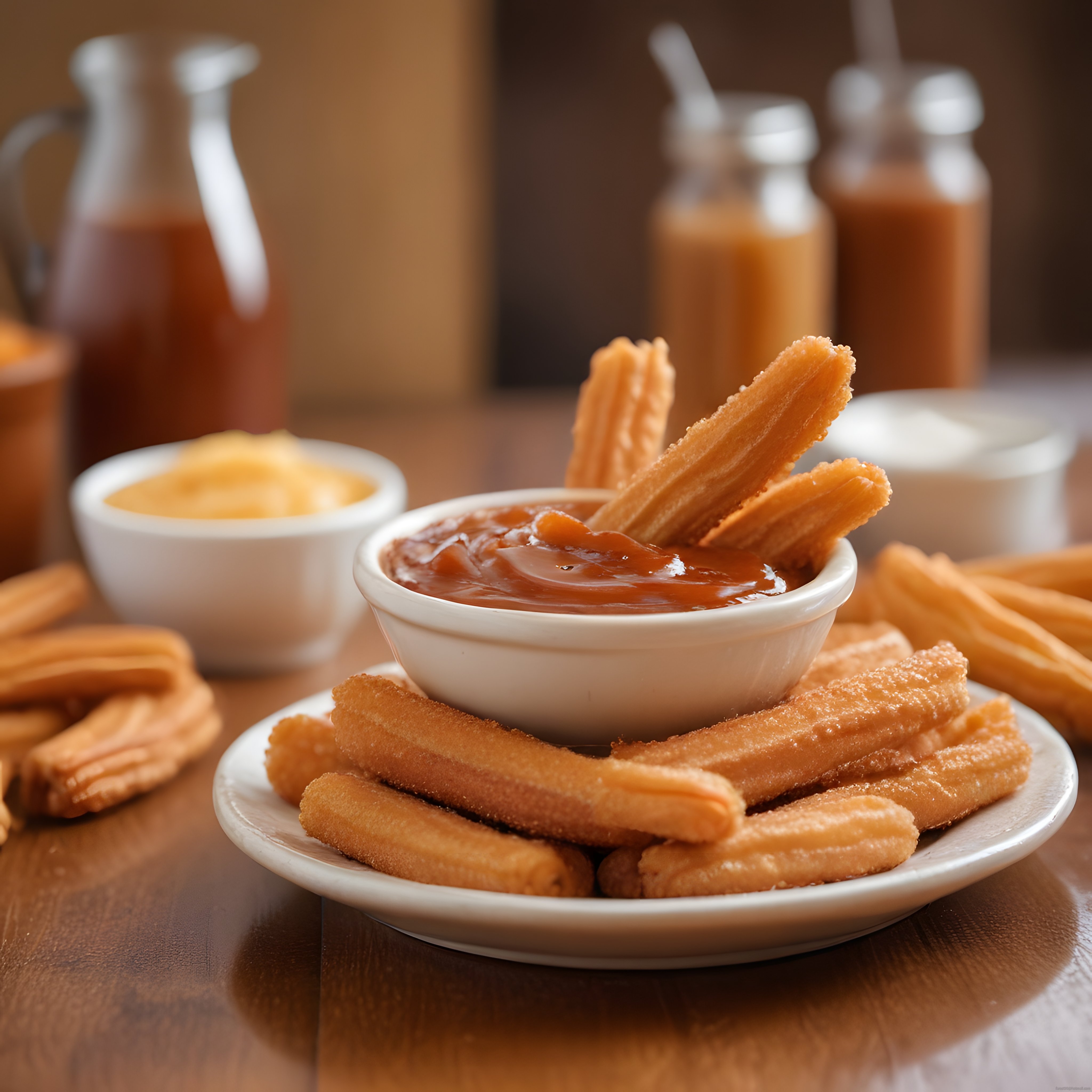 Ev Yapımı Çıtır Churros ve Sıcak Karamel Sos ile Eşsiz Tatlı Ziyafeti
