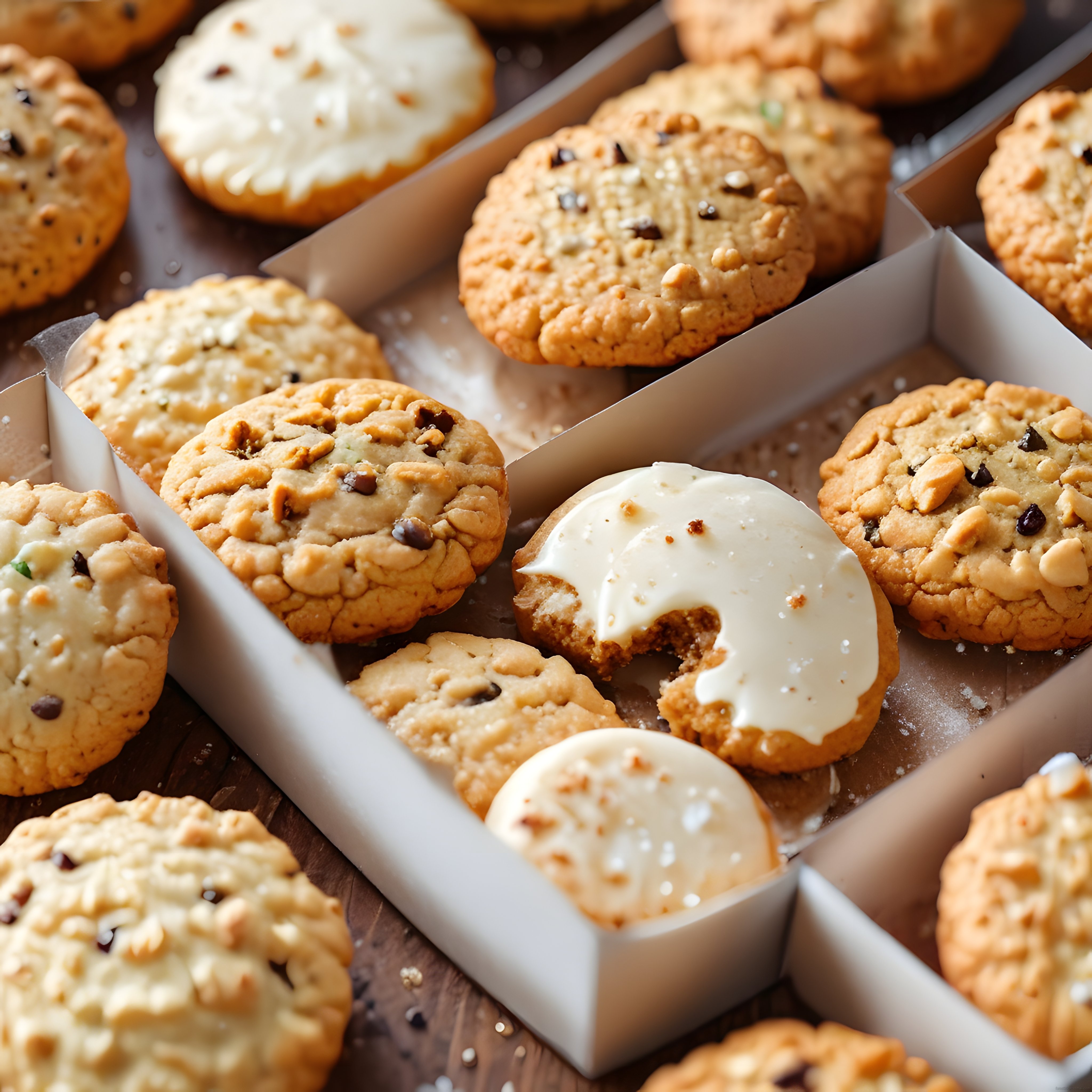 Ev Yapımı Cookie Çeşitleri: Çikolata ve Fındıklı Taze Kurabiye Tepsisi