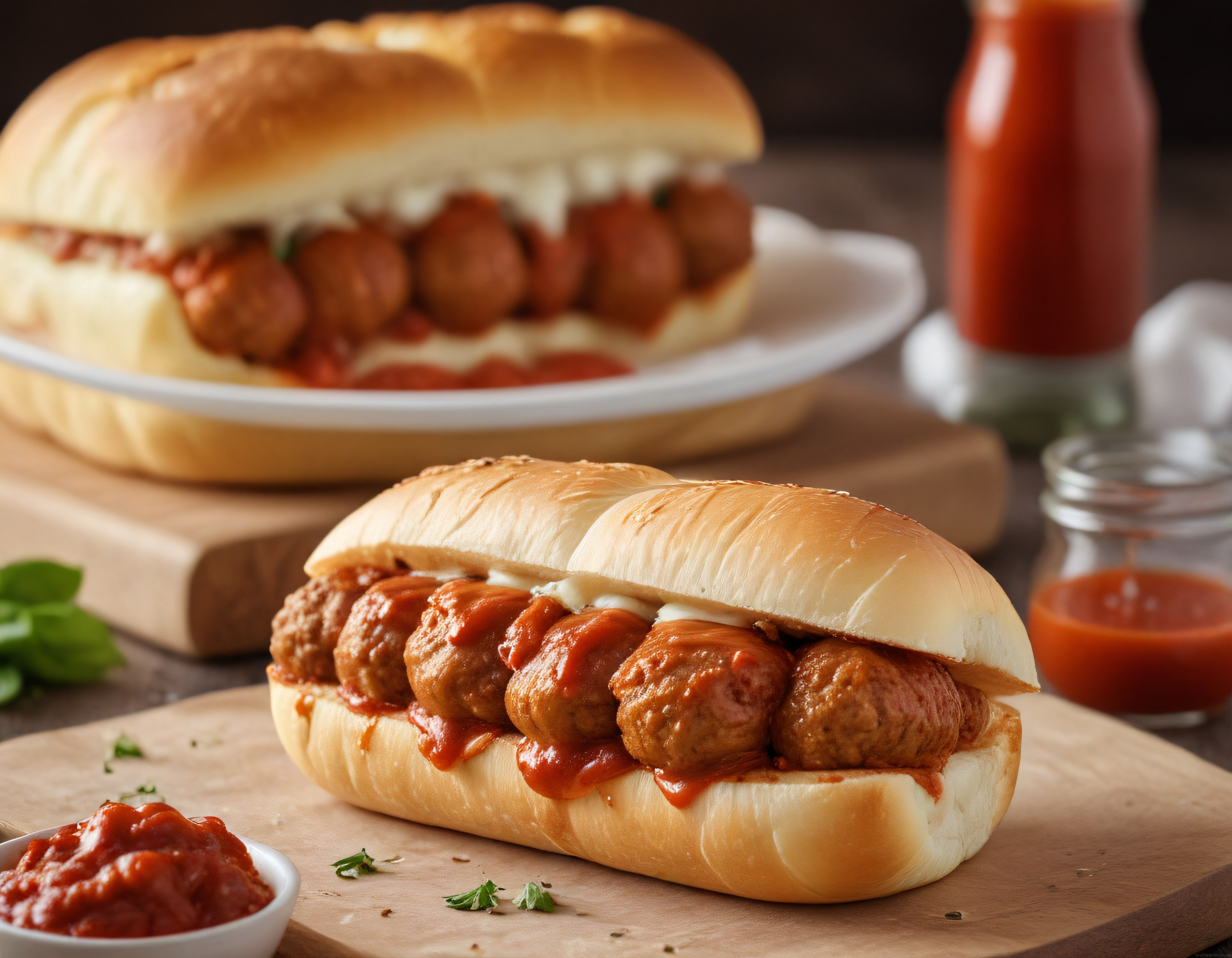 Ev Yapımı Domates Soslu Köfte Sandviç ve Sıcacık Ekmek Arası Lezzet