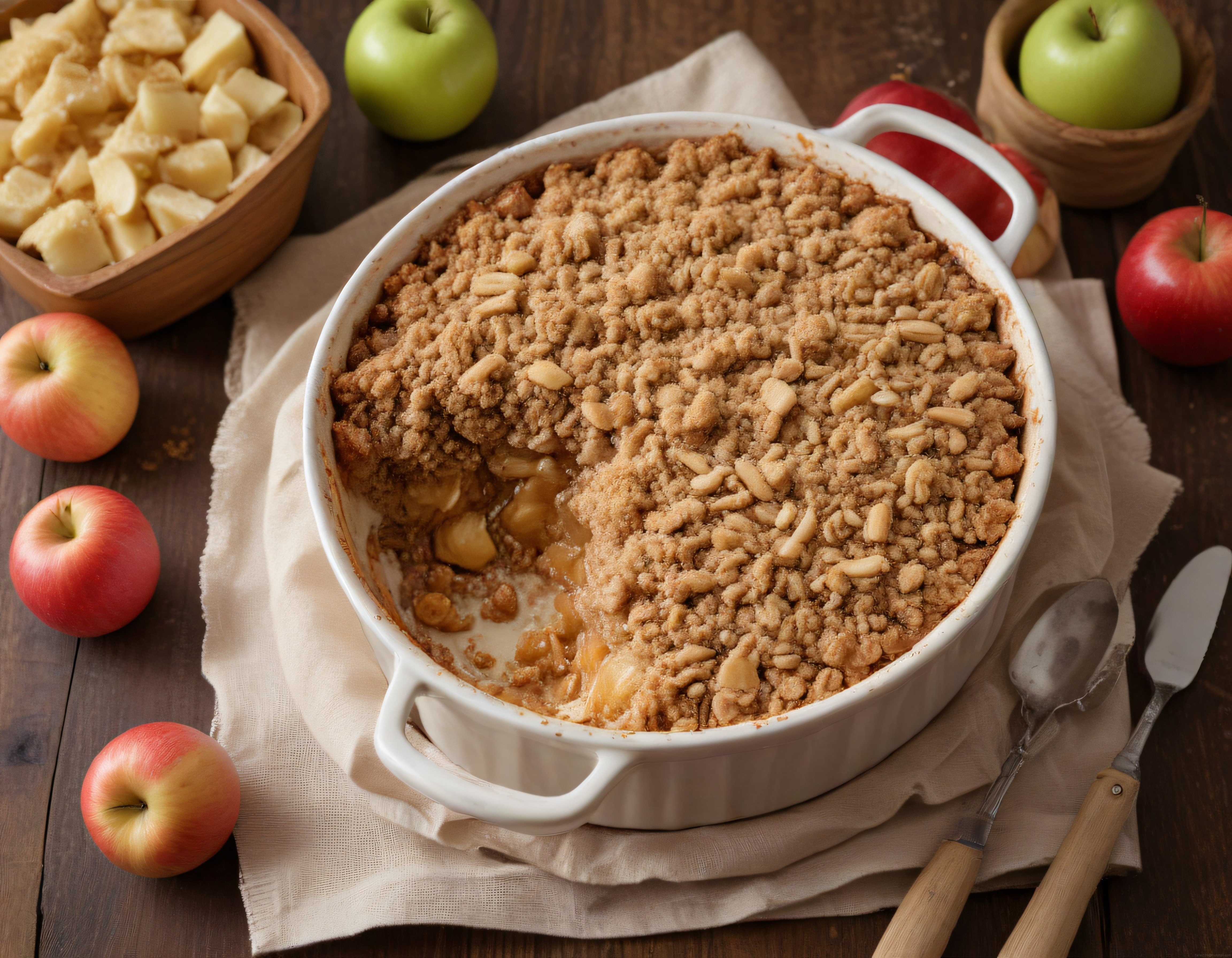 Ev Yapımı Elmalı Crumble Tatlısı: Kıtır Lezzeti ve Tarif Aşamaları