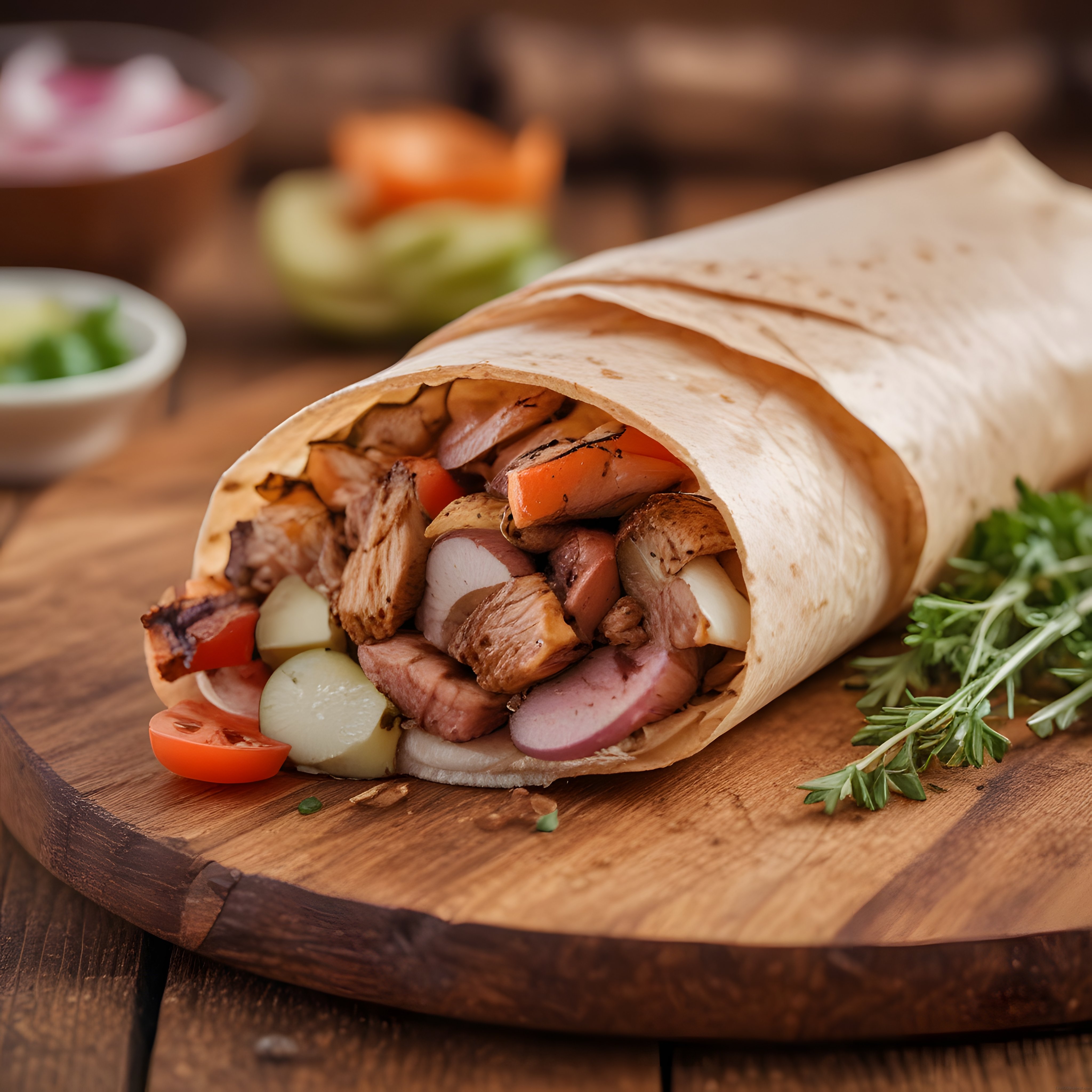 Ev Yapımı Etli Dürüm Tarifi: Izgara Tavuklu ve Taze Sebzeli Nefis Wrap