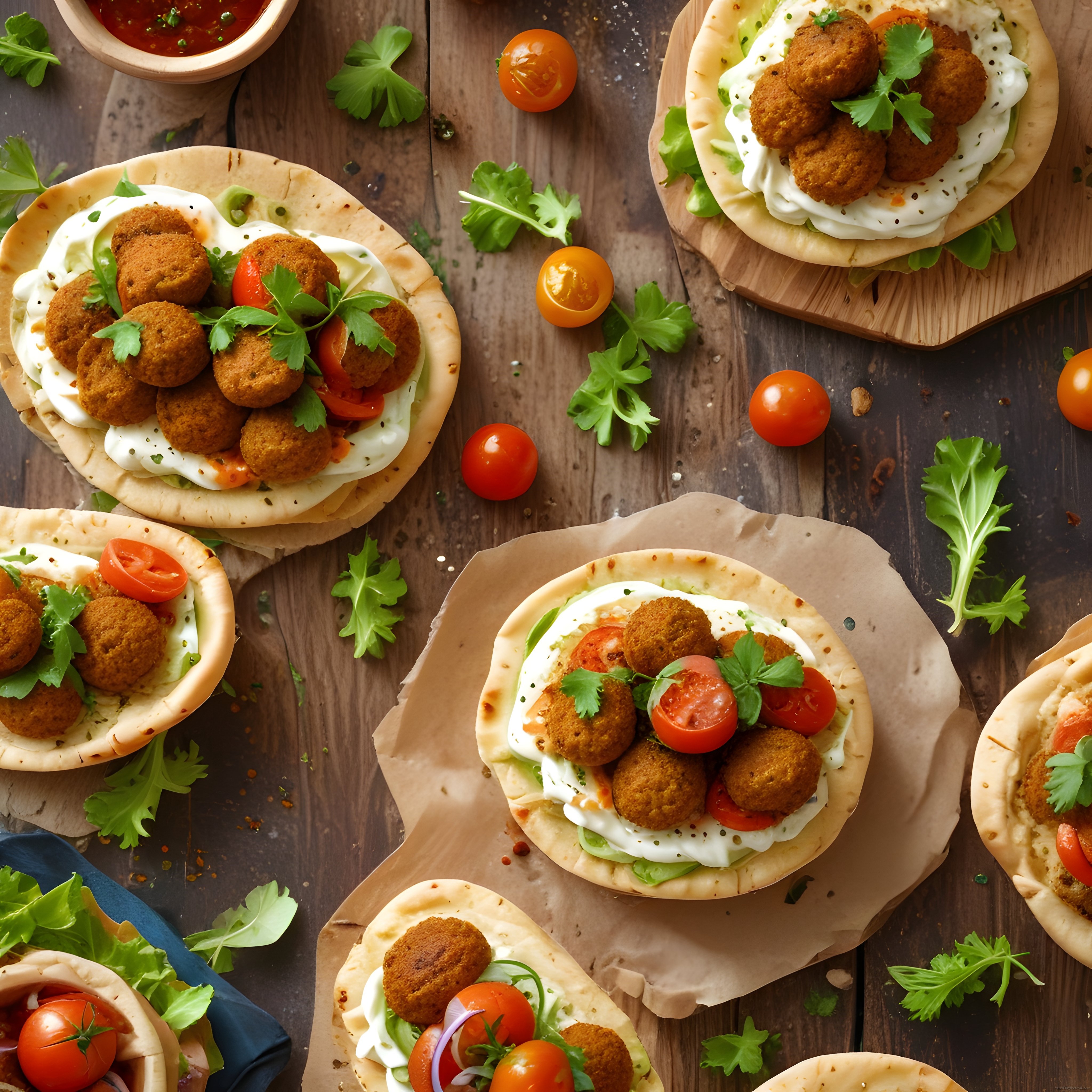 Ev Yapımı Falafel Dolgulu Pita Ekmeği ile Orta Doğu Sokak Lezzeti Deneyimi