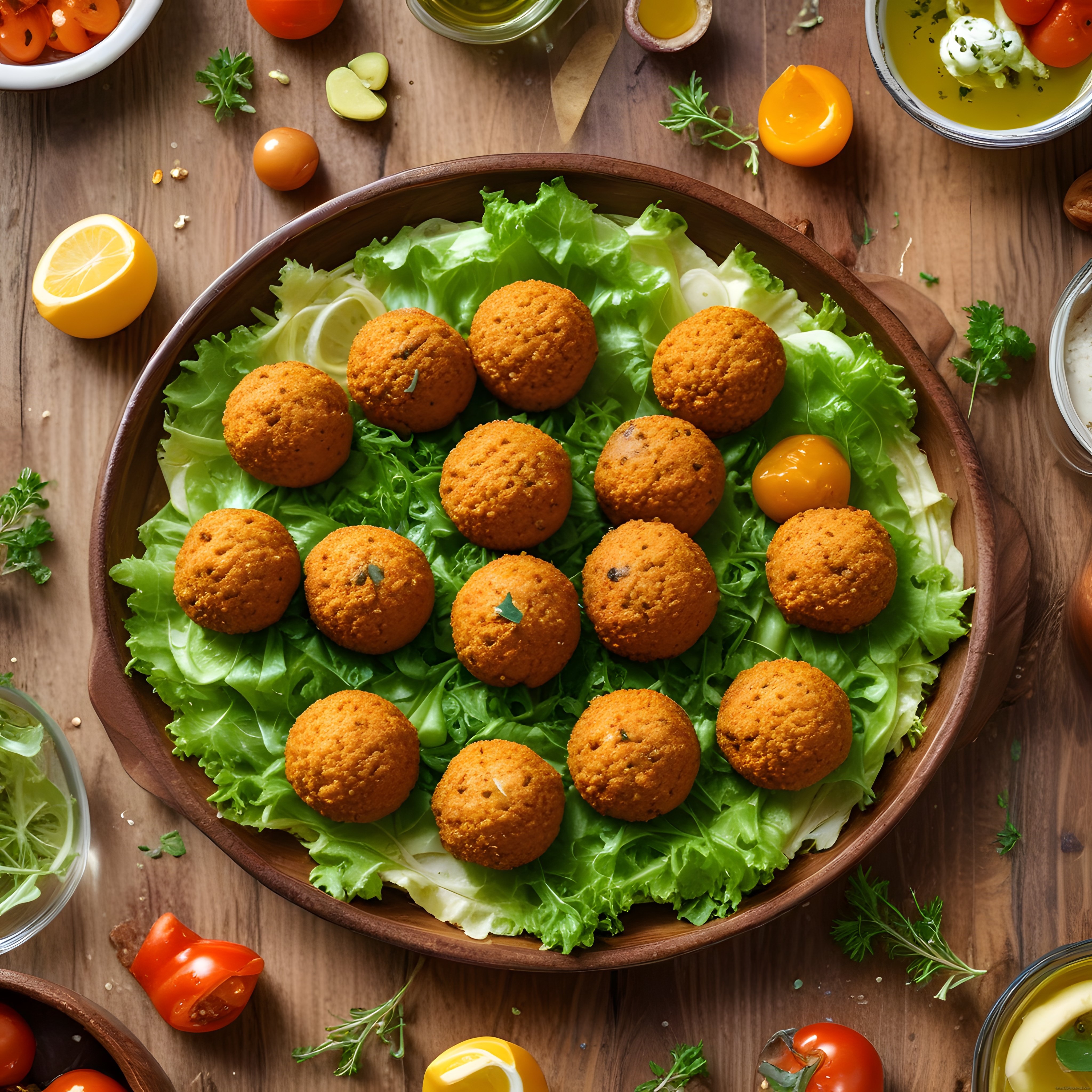 Ev Yapımı Falafel Tarifi: Çıtır Vegan Köfteler ve Taze Yeşillikler