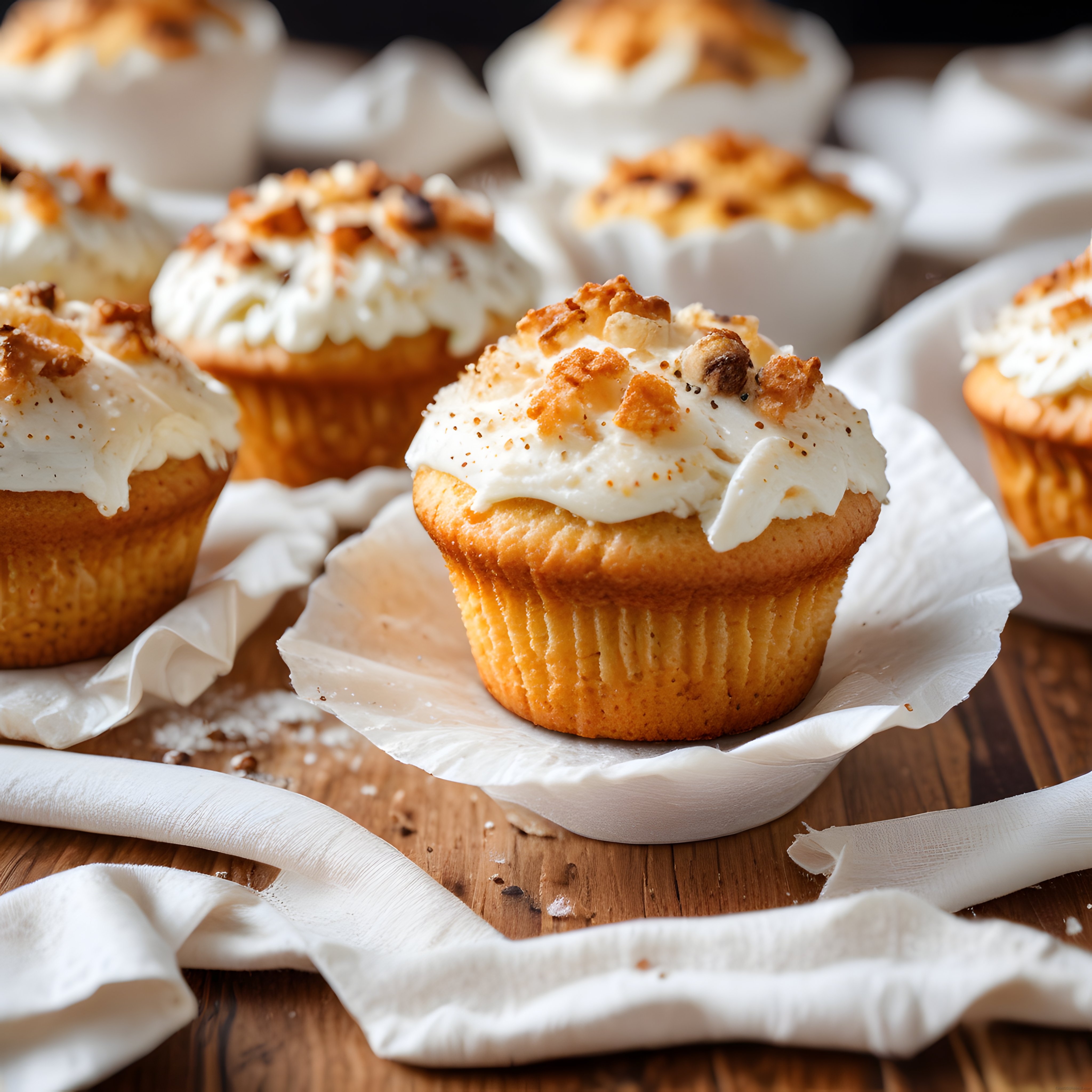 Ev Yapımı Fındıklı ve Kremalı Muffin: Yumuşacık Kapkek Tarifi ve Sunum