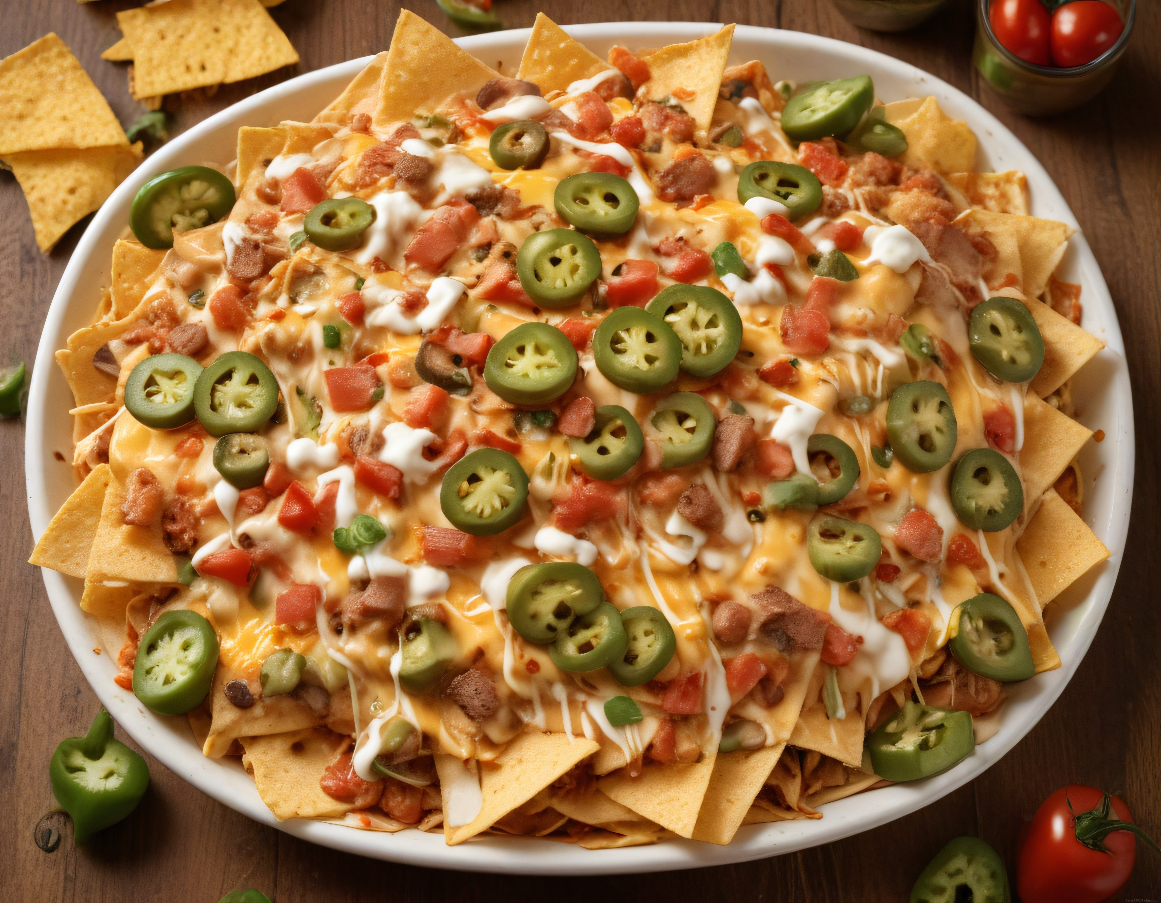 Ev Yapımı Fırında Nachos: Jalapeno Biberi ve Erişmiş Cheddar Peyniri ile