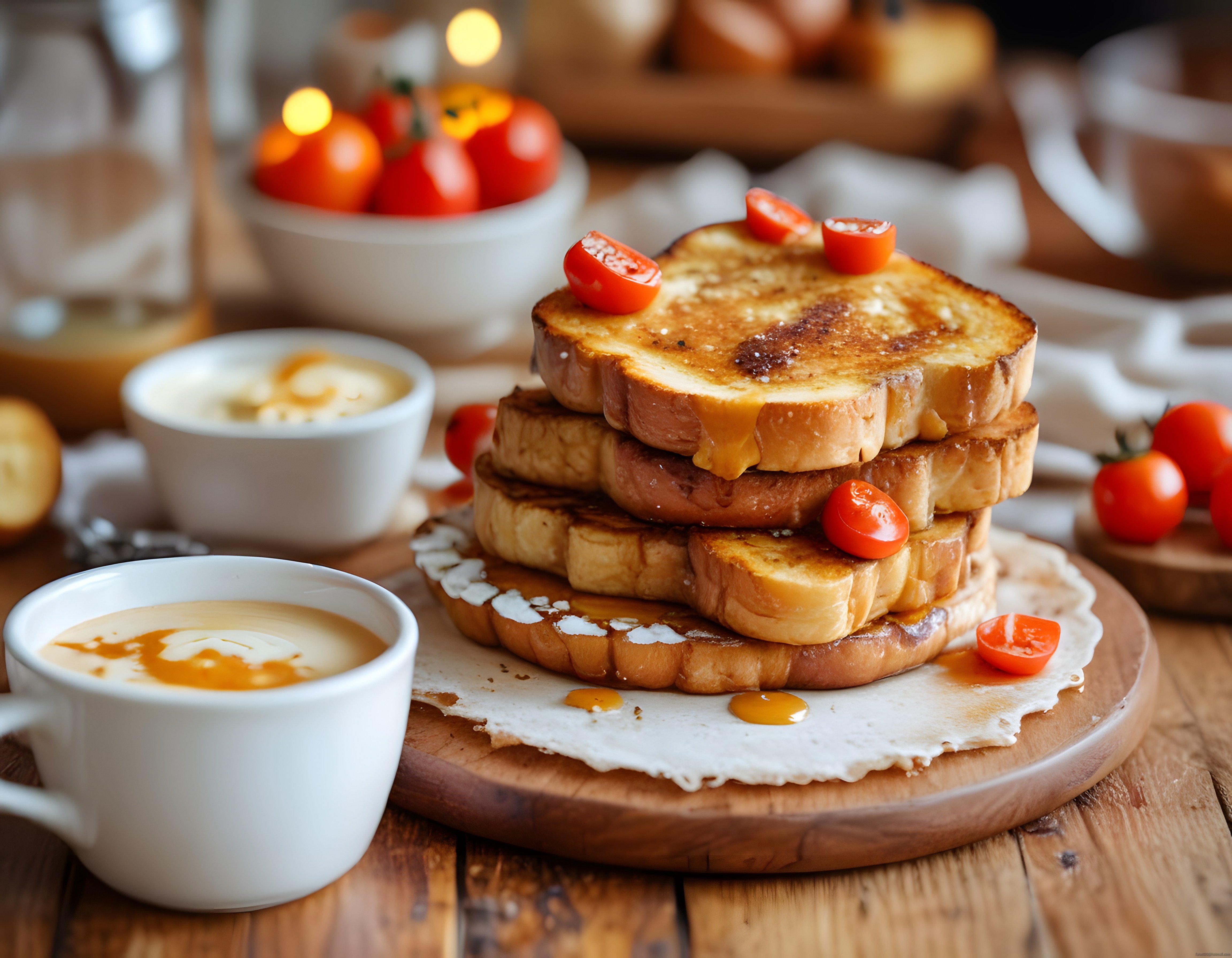 Ev Yapımı French Toast Tarifi: Domatesli ve Soslu Kahvaltı Keyfi