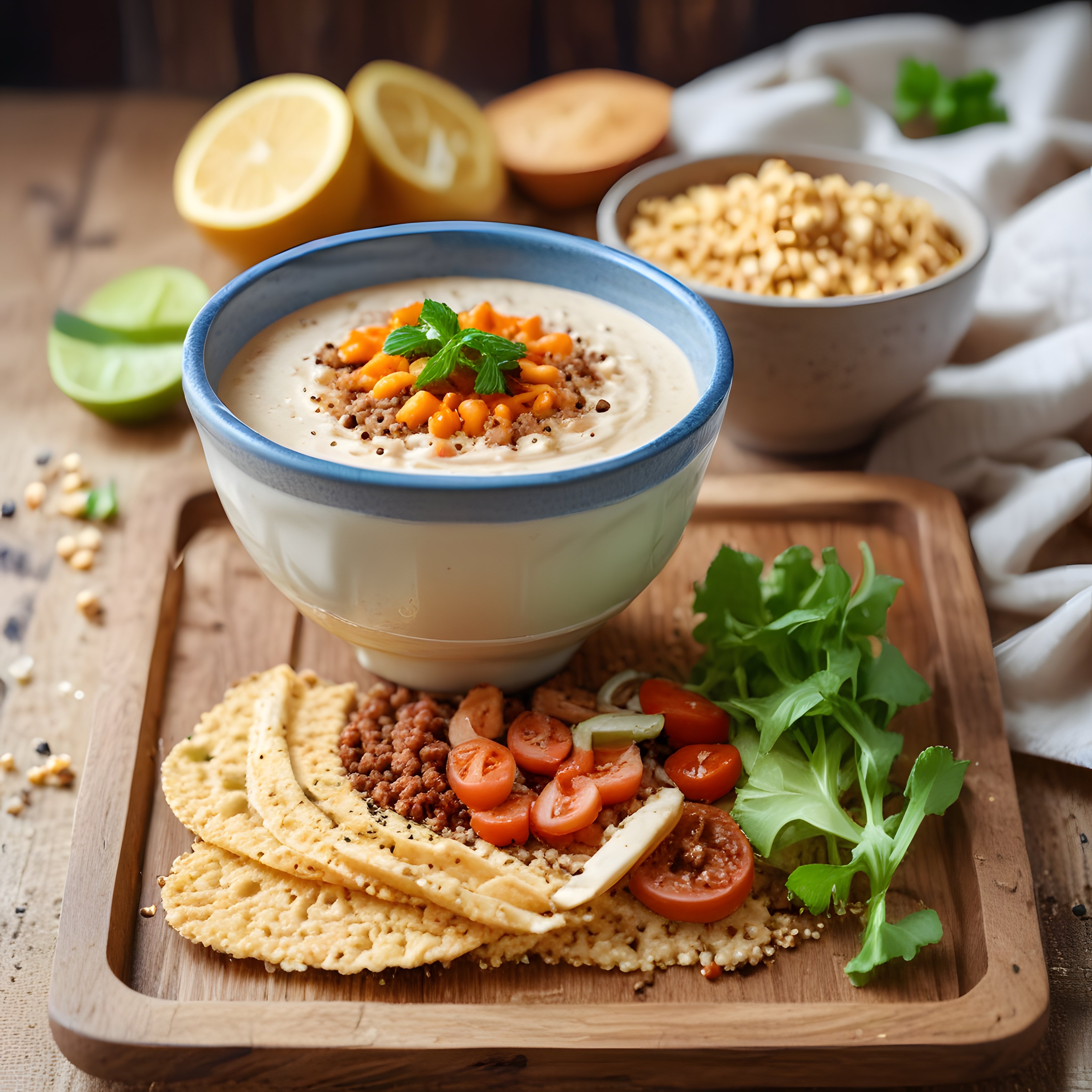 Ev Yapımı Humus Tarifi: Nohutlu Dip Sos ve Atıştırmalık Sunumu