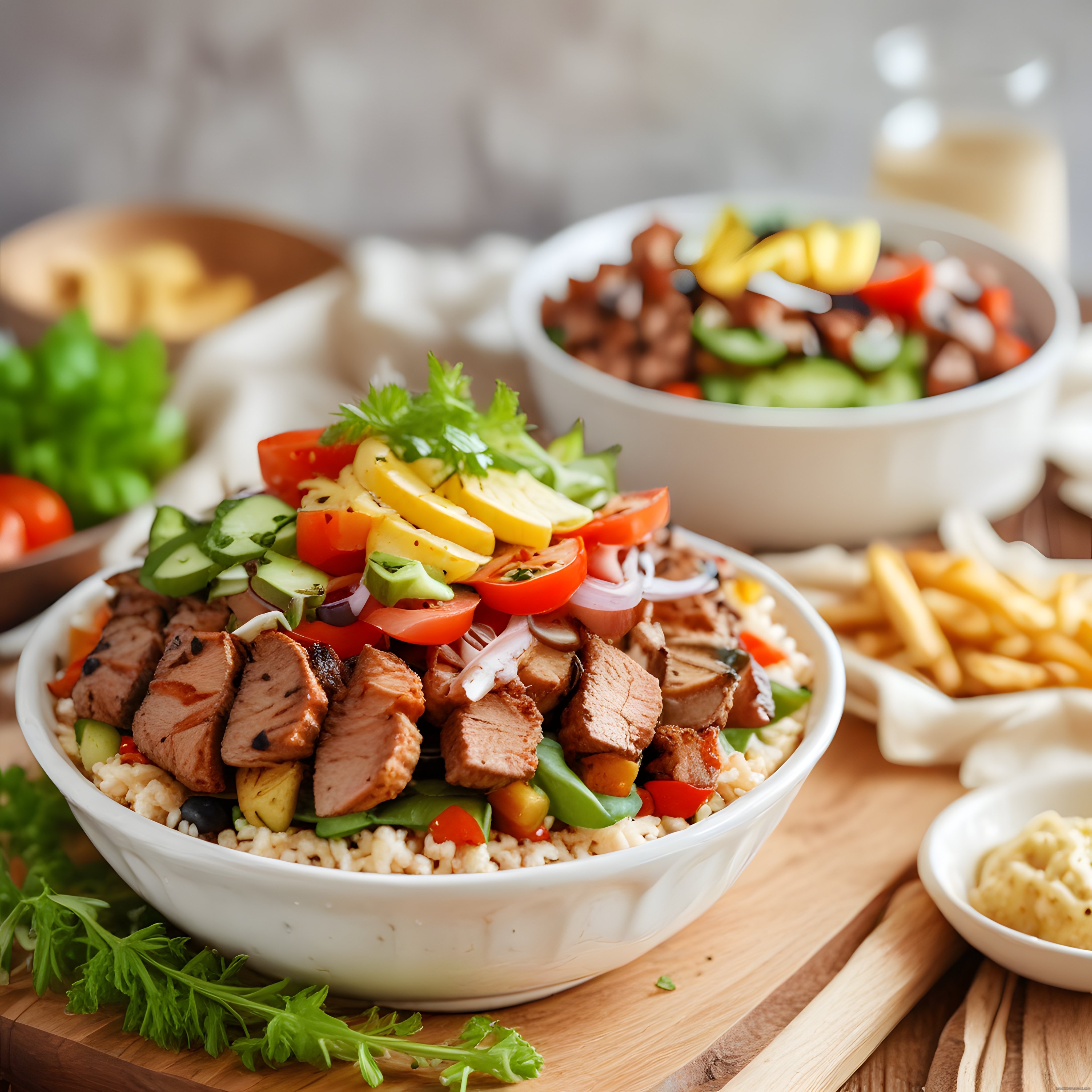 Ev Yapımı Izgara Etli Bowl: Sebzeli ve Sağlıklı Doyurucu Öğün Kasesi