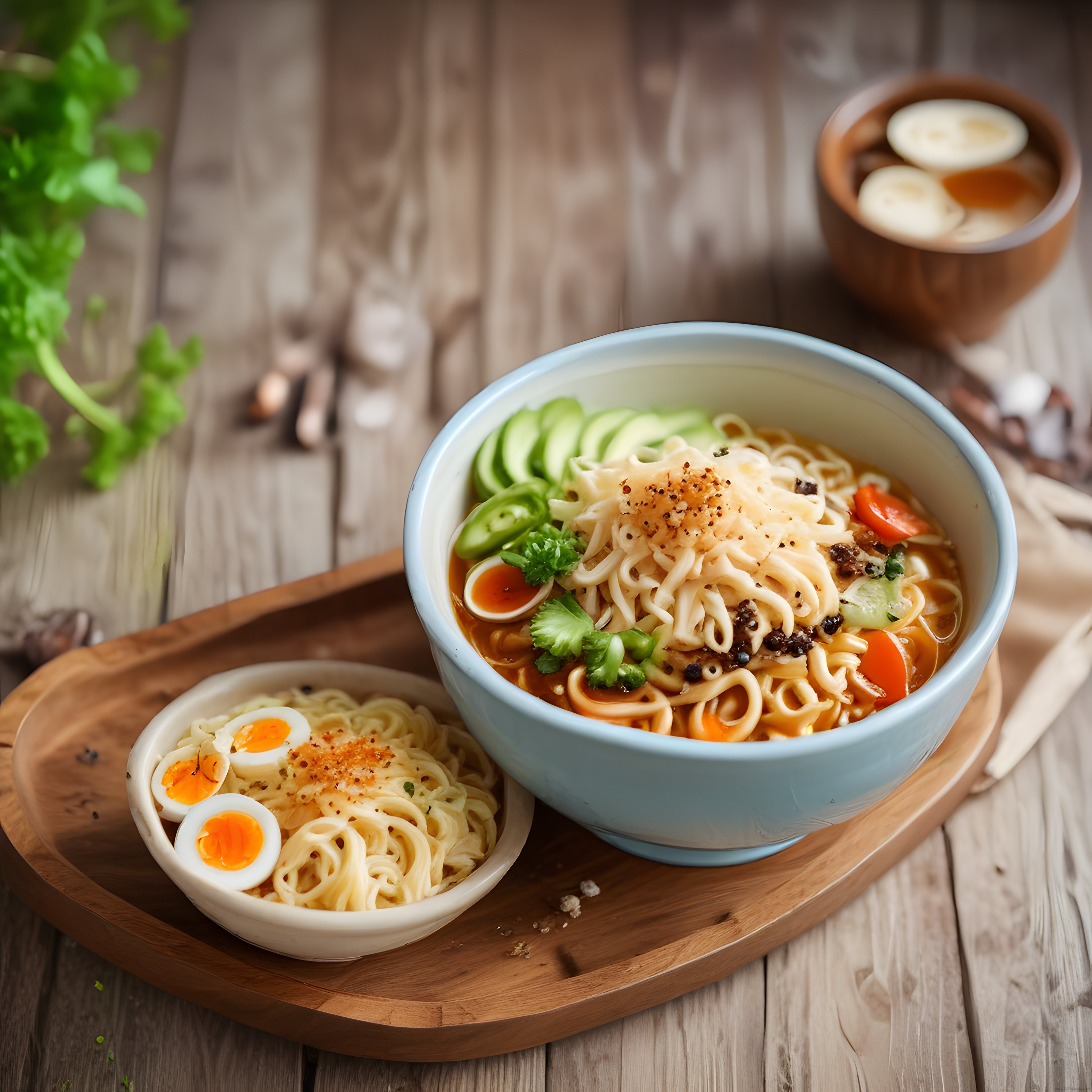 Ev Yapımı Japon Ramen Kaseleri: Baharatlı Erişte Çorbası Tarifi ve Sunum Önerileri