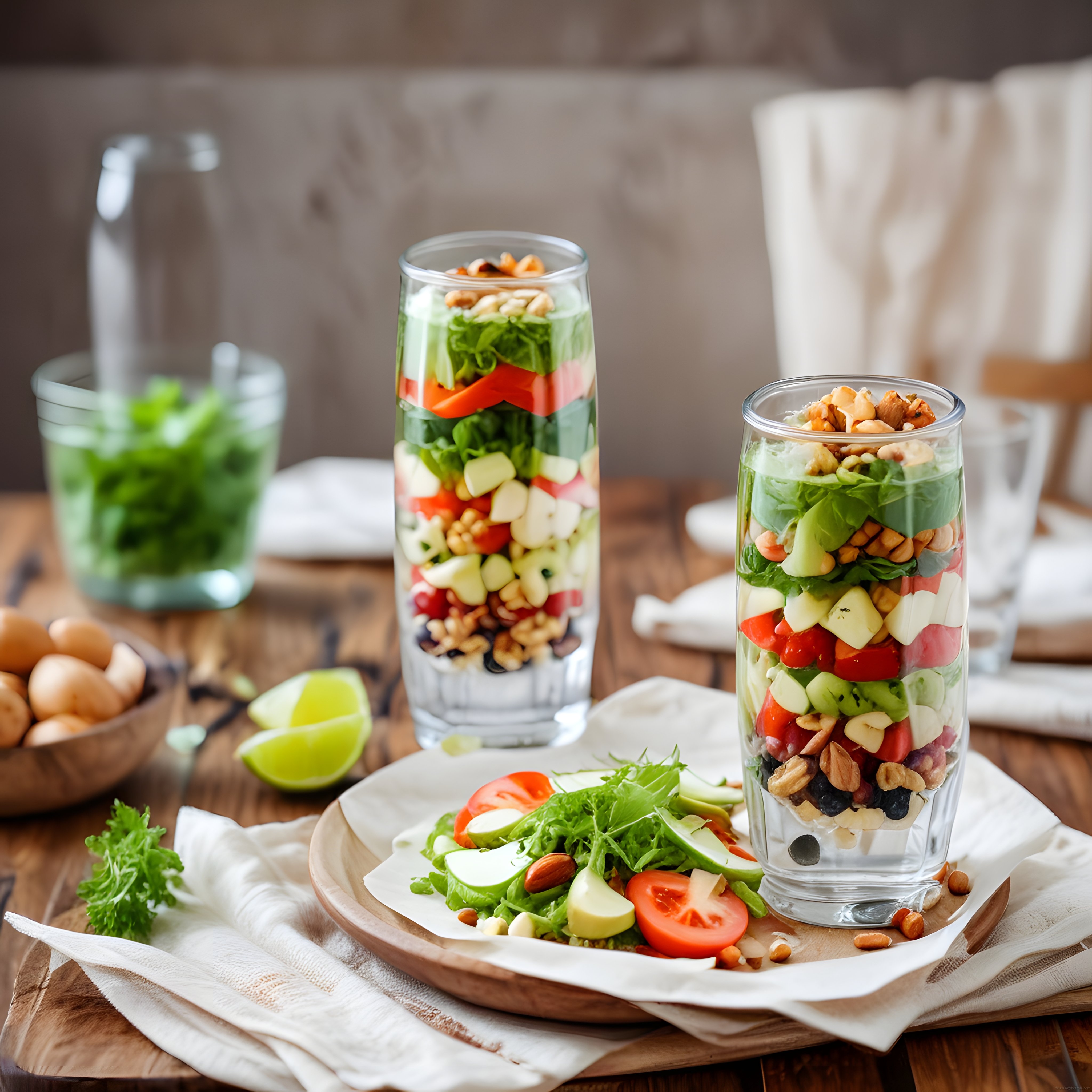Ev Yapımı Katmanlı Salata Tarifi: Bardakta Pratik ve Sağlıklı Sunum