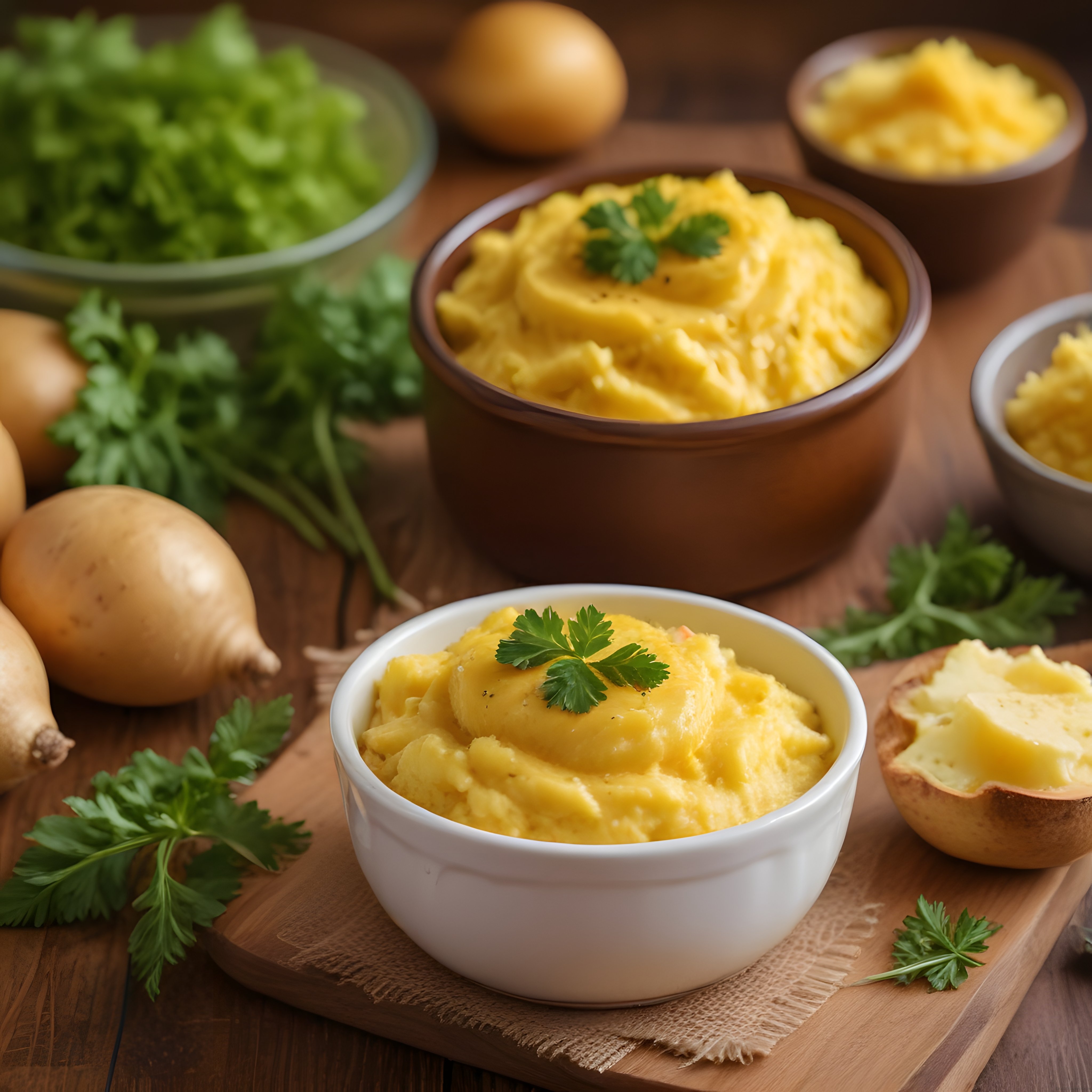 Ev Yapımı Krem Patates Püresi: Tereyağlı ve Maydanozlu Yan Yemek Tarifi