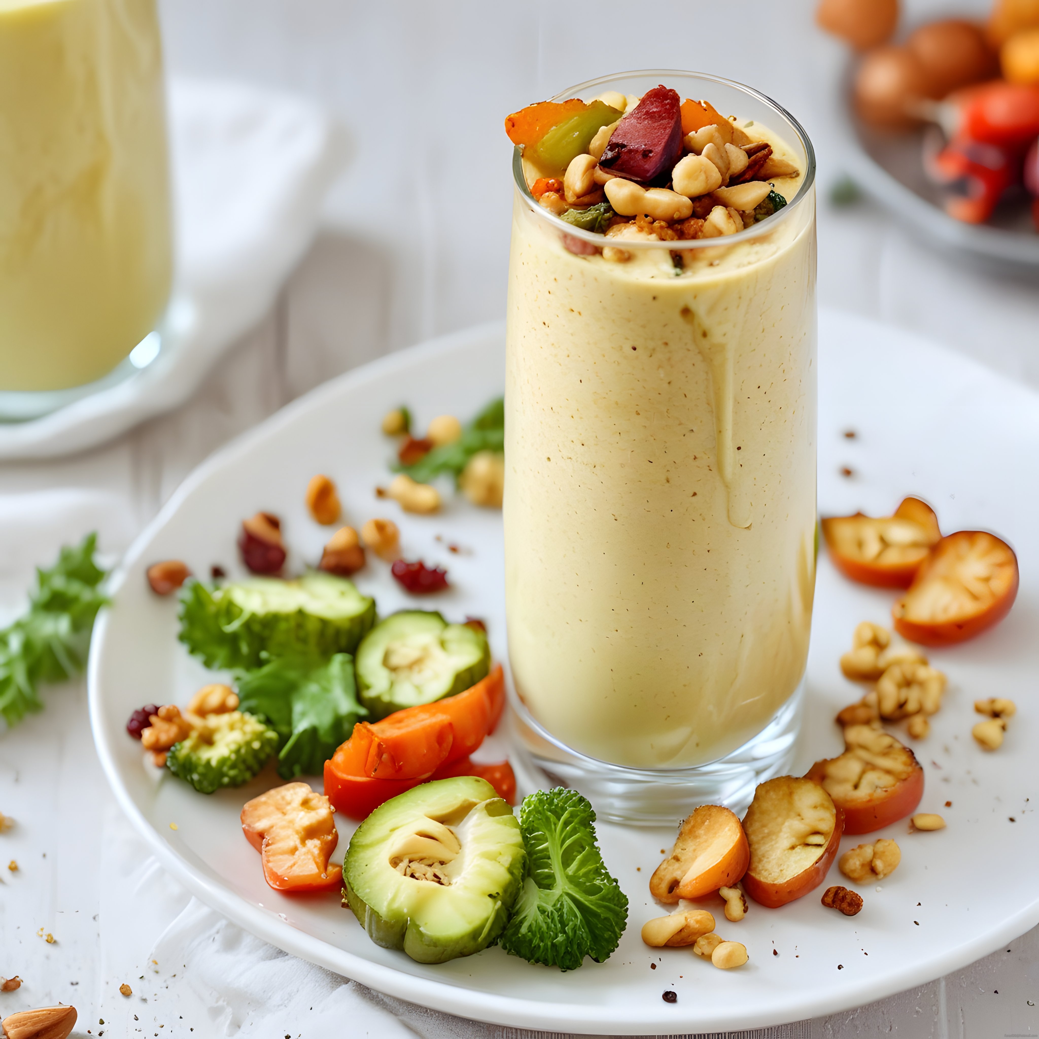 Ev Yapımı Kremalı Smoothie: Kuruyemişli ve Taze Sebzeli Sağlıklı Tarif