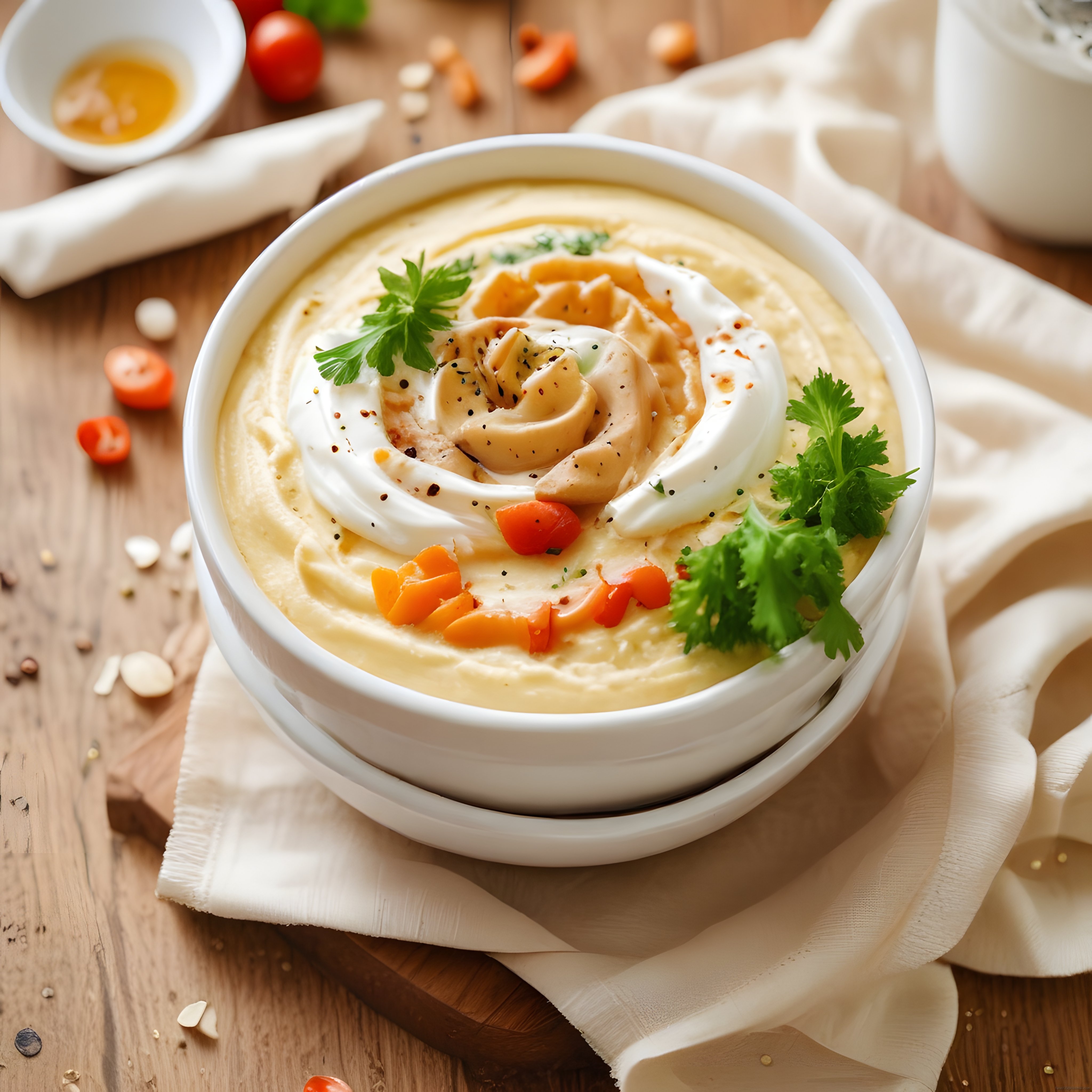 Ev Yapımı Kreması Humus Tarifi: Kahvaltı ve Aperatif İçin Nefis Sunum