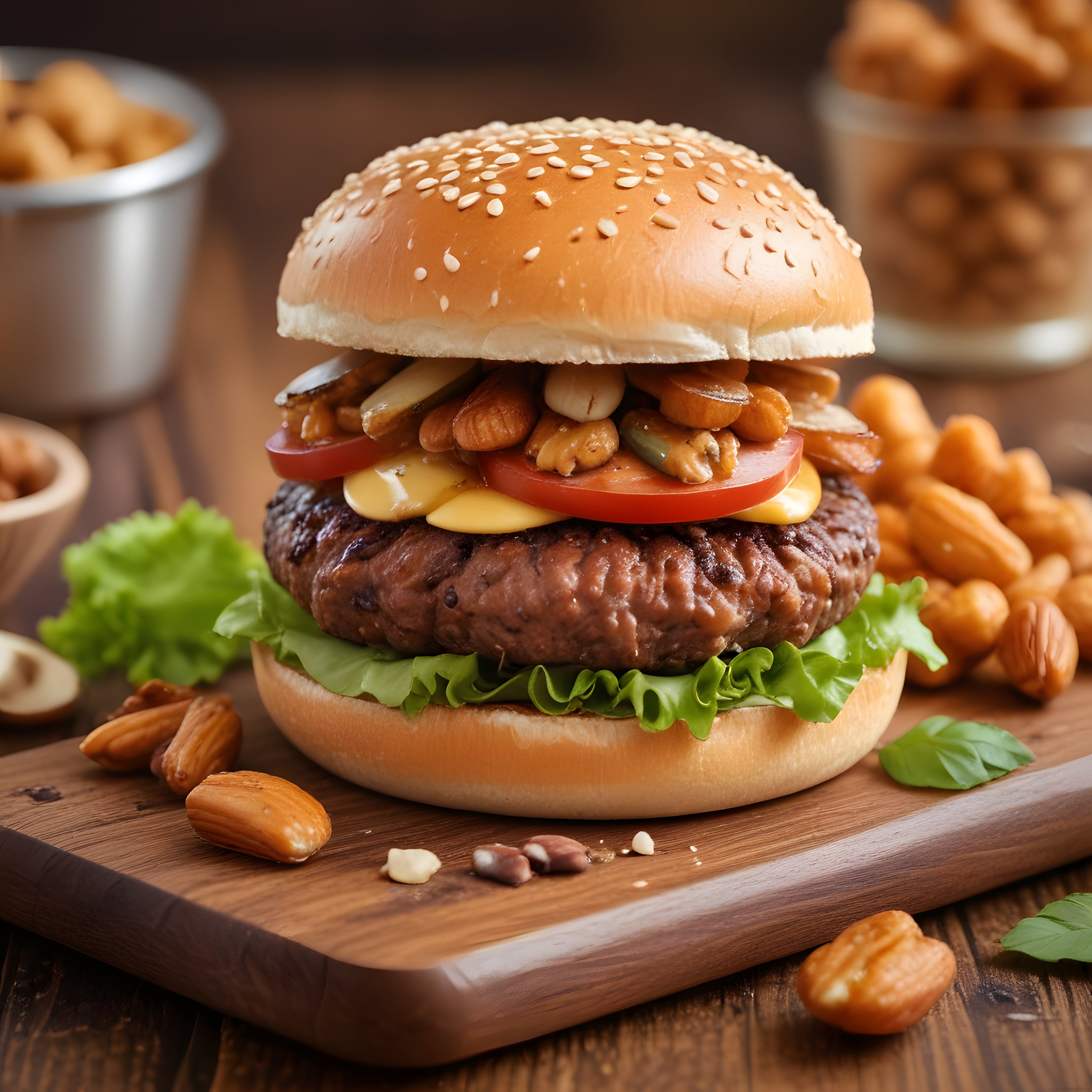 Ev Yapımı Lezzet Bombası: Cevizli ve Bademli Izgara Burger Tarifi