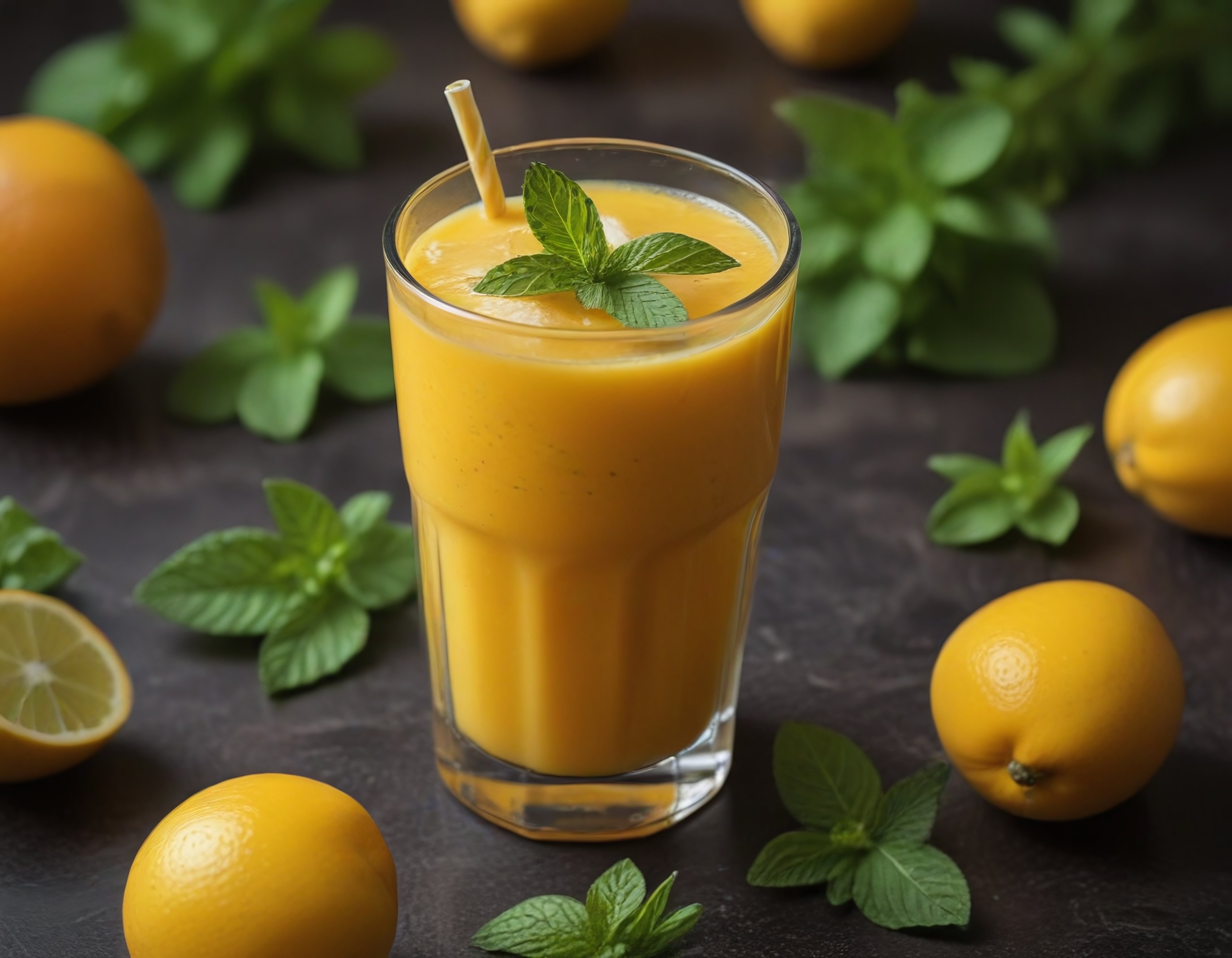 Ev Yapımı Mango Smoothie: Ferahlatıcı Limon ve Nane ile Yaz Keyfi