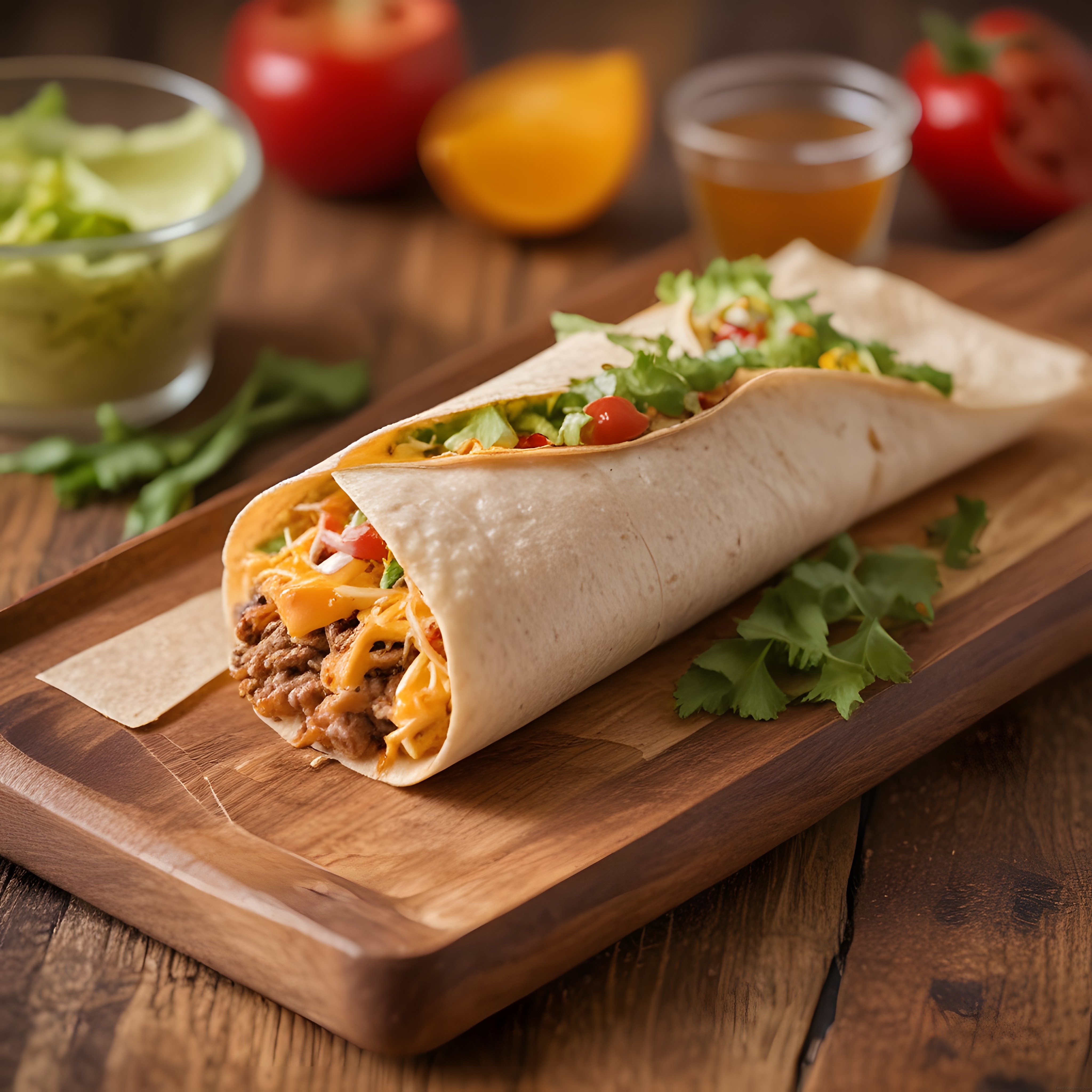 Ev Yapımı Meksika Burrito: Et, Peynir ve Taze Sebzelerle Lezzetli Akşam Yemeği