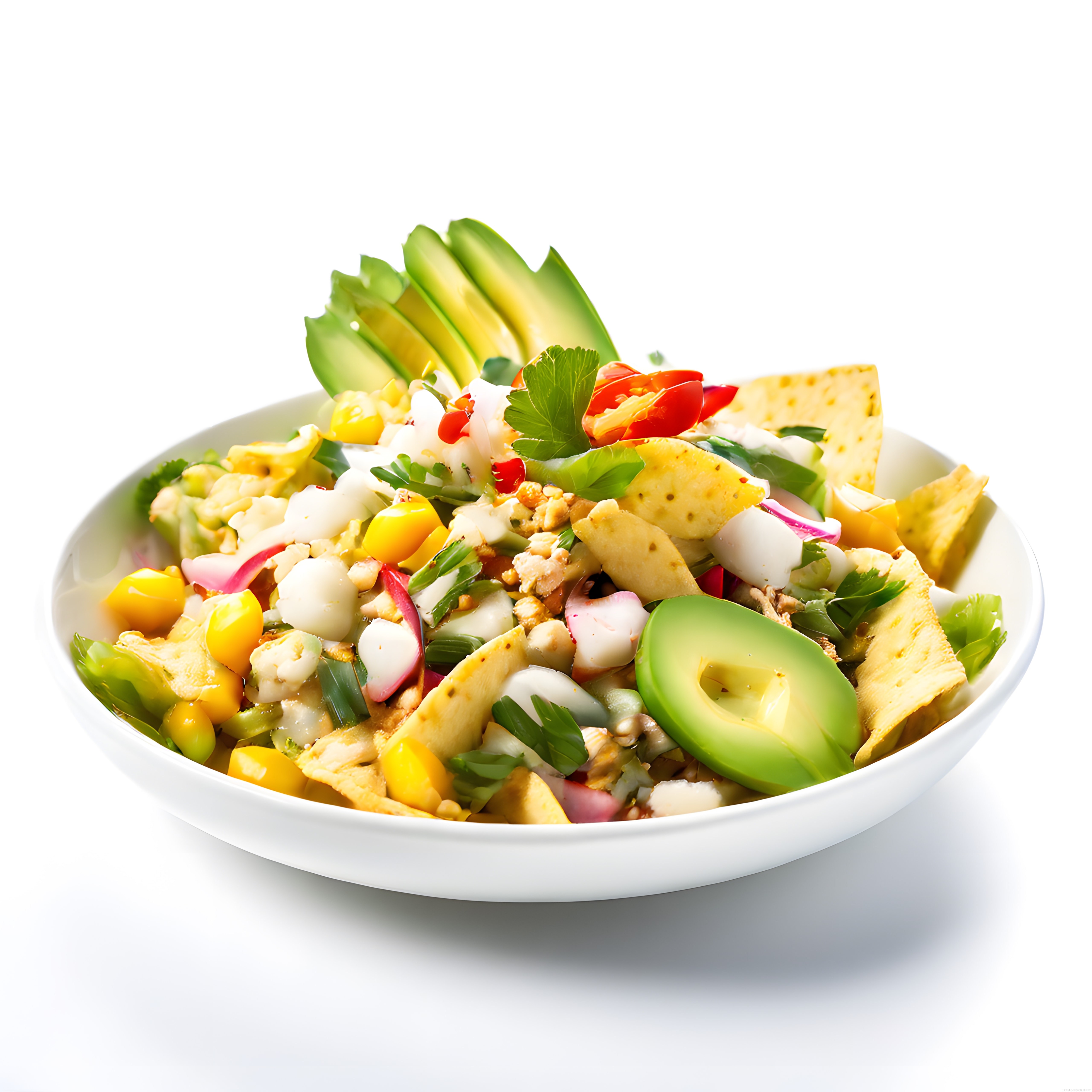 Ev Yapımı Meksika Taco Bowl: Avokadolu, Mısırlı ve Tavuklu Salata