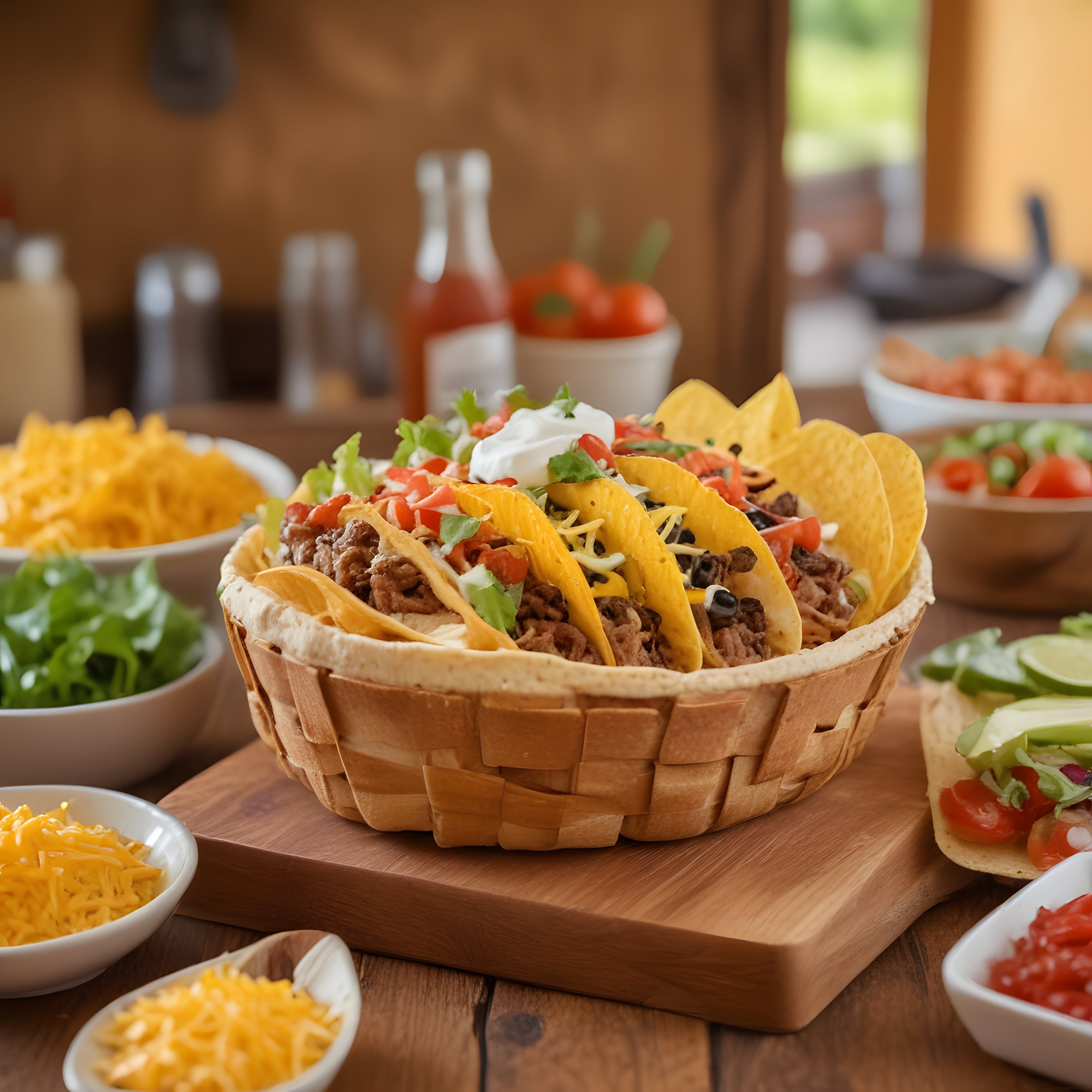 Ev Yapımı Meksika Taco Kasesi: Kıymalı, Peynirli ve Soslu Lezzet Bombası