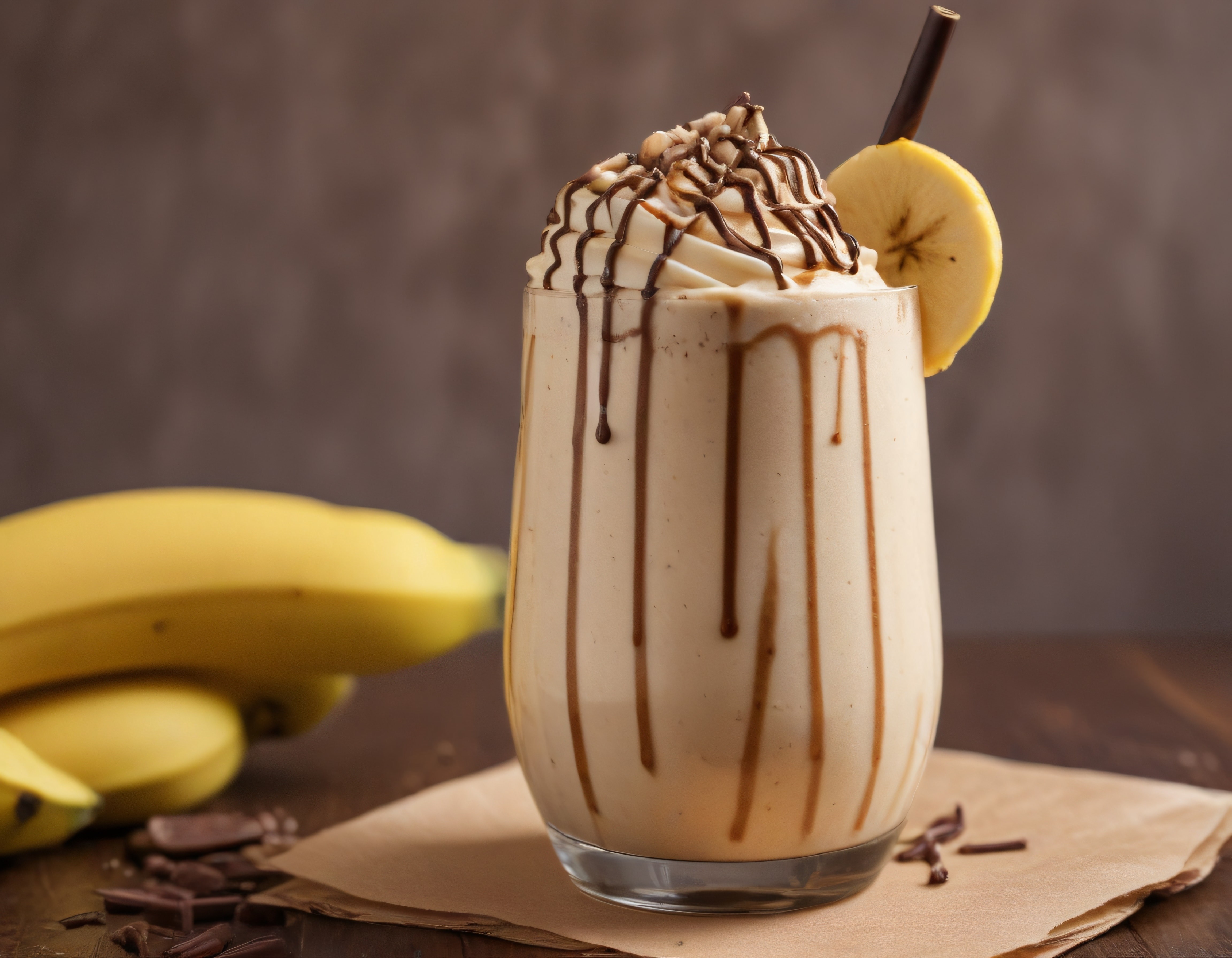 Ev Yapımı Muzlu Çikolatalı Milkshake: Kremalı ve Bol Soslu Soğuk İçecek