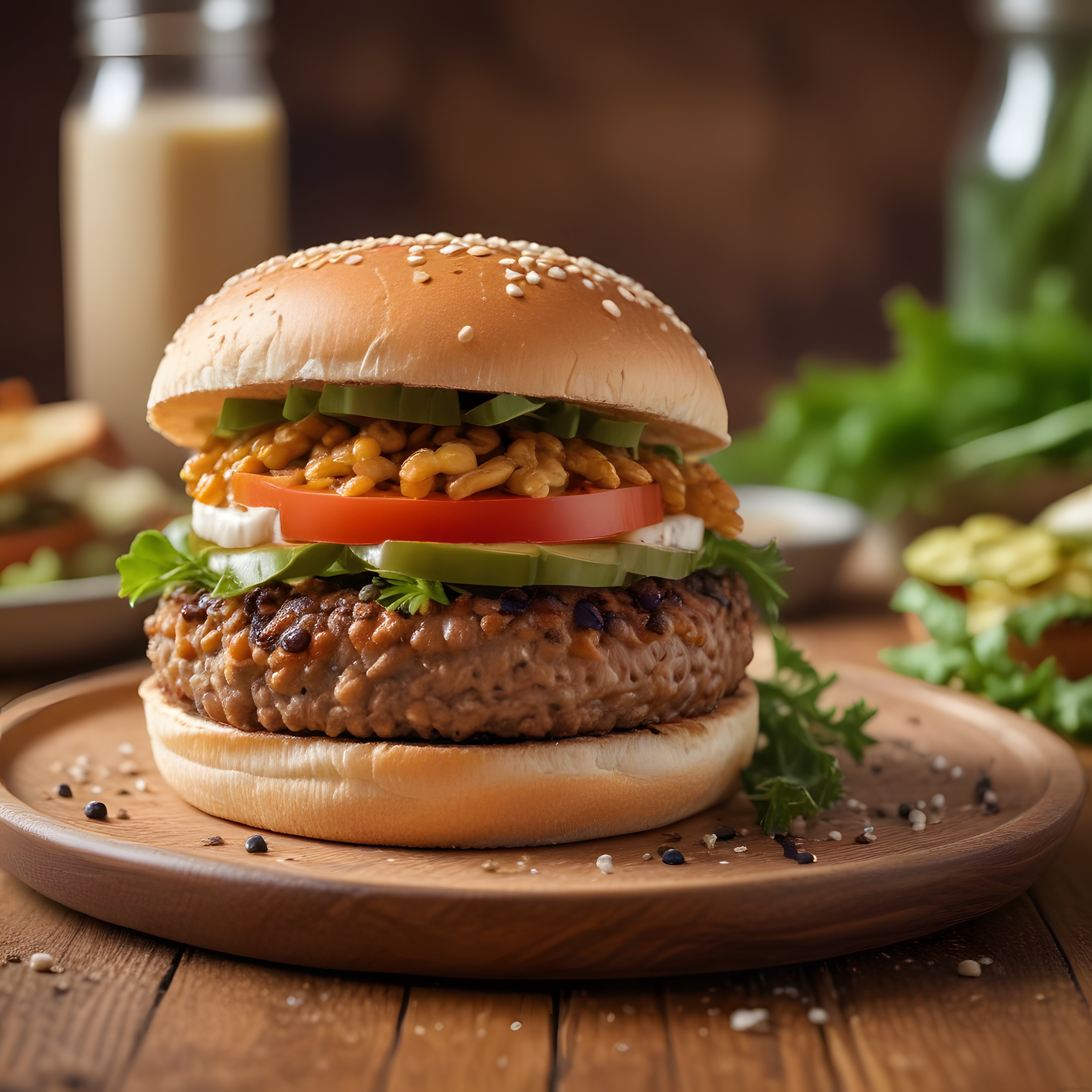 Ev Yapımı Nefis Hamburger Tarifi: Izgara Köfteli ve Sebzeli Burger