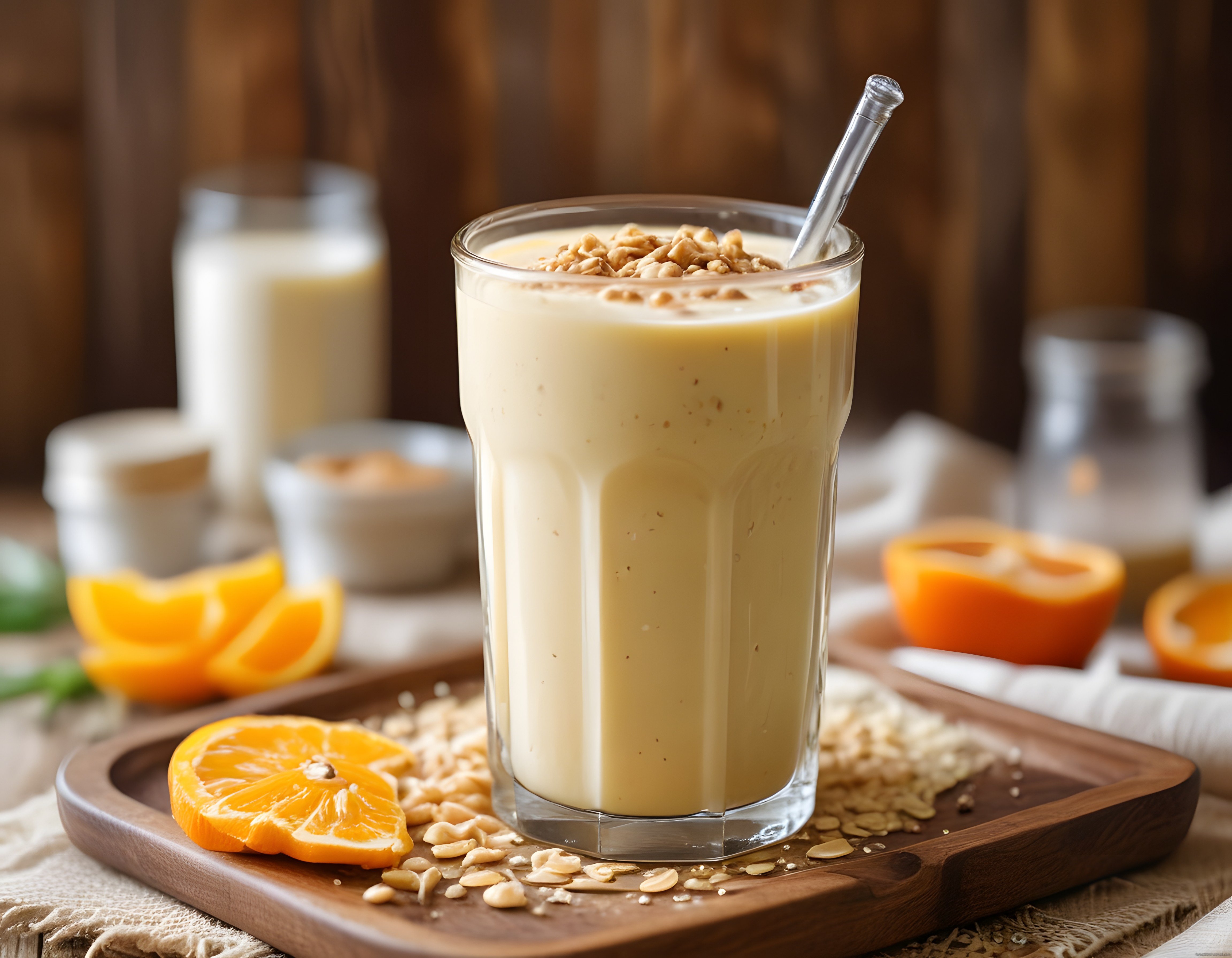 Ev Yapımı Portakallı Smoothie Tarifi: Papaya, Yulaf ve Cevizle Besleyici Lezzet
