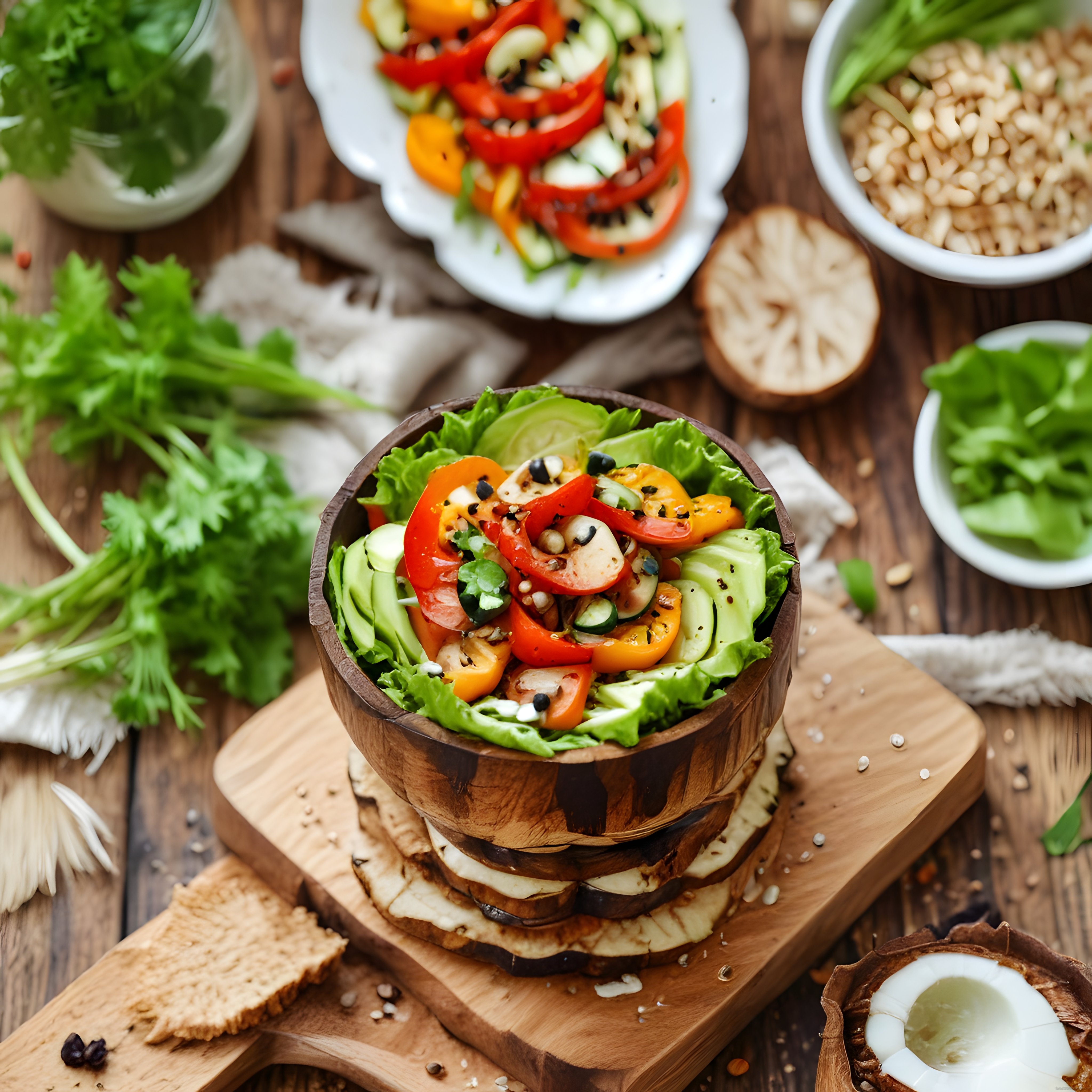 Ev Yapımı Renkli Sebze Salatası: Sağlıklı Beslenme ve Lezzet