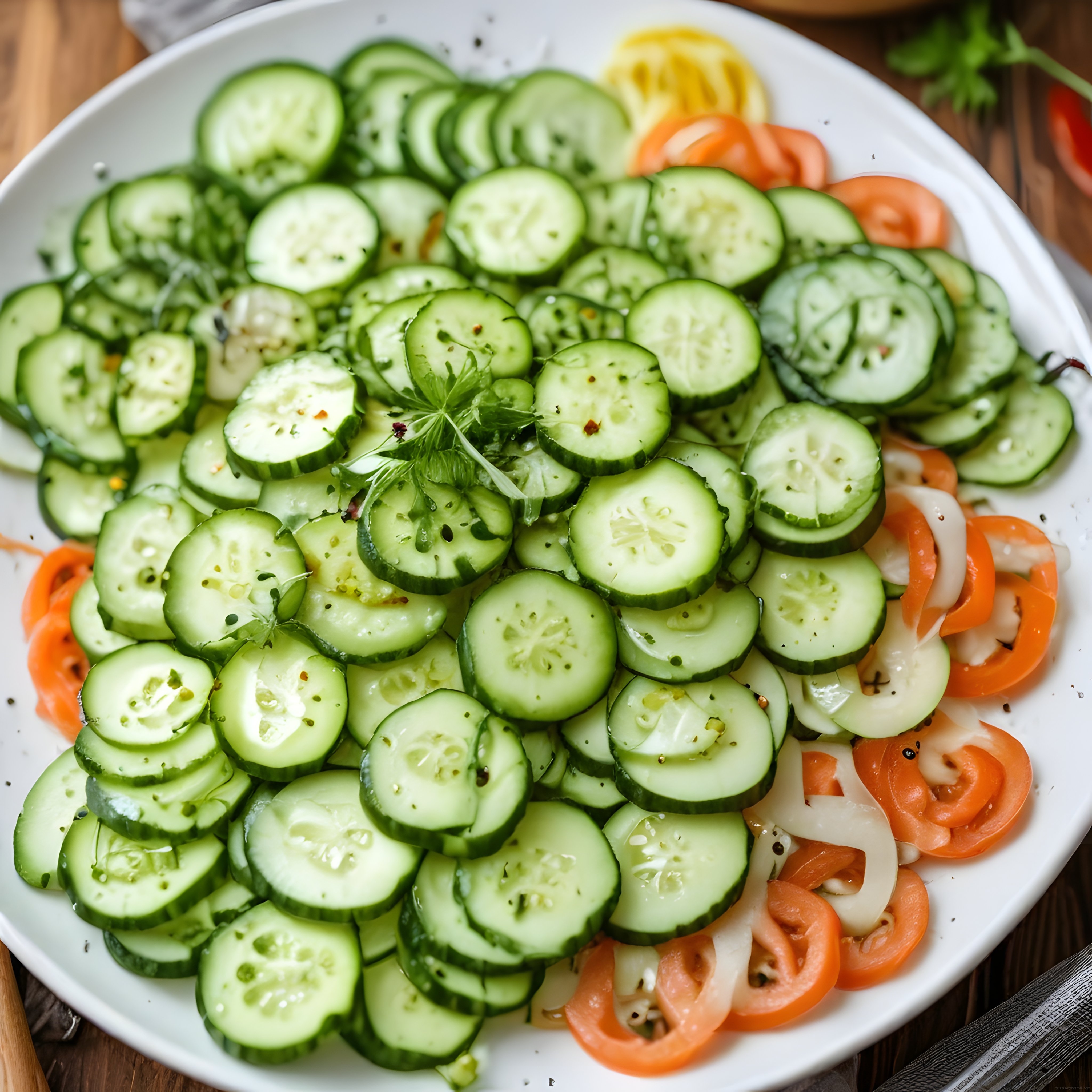 Ev Yapımı Salatalık ve Domates Salatası ile Serinletici Yaz Lezzeti