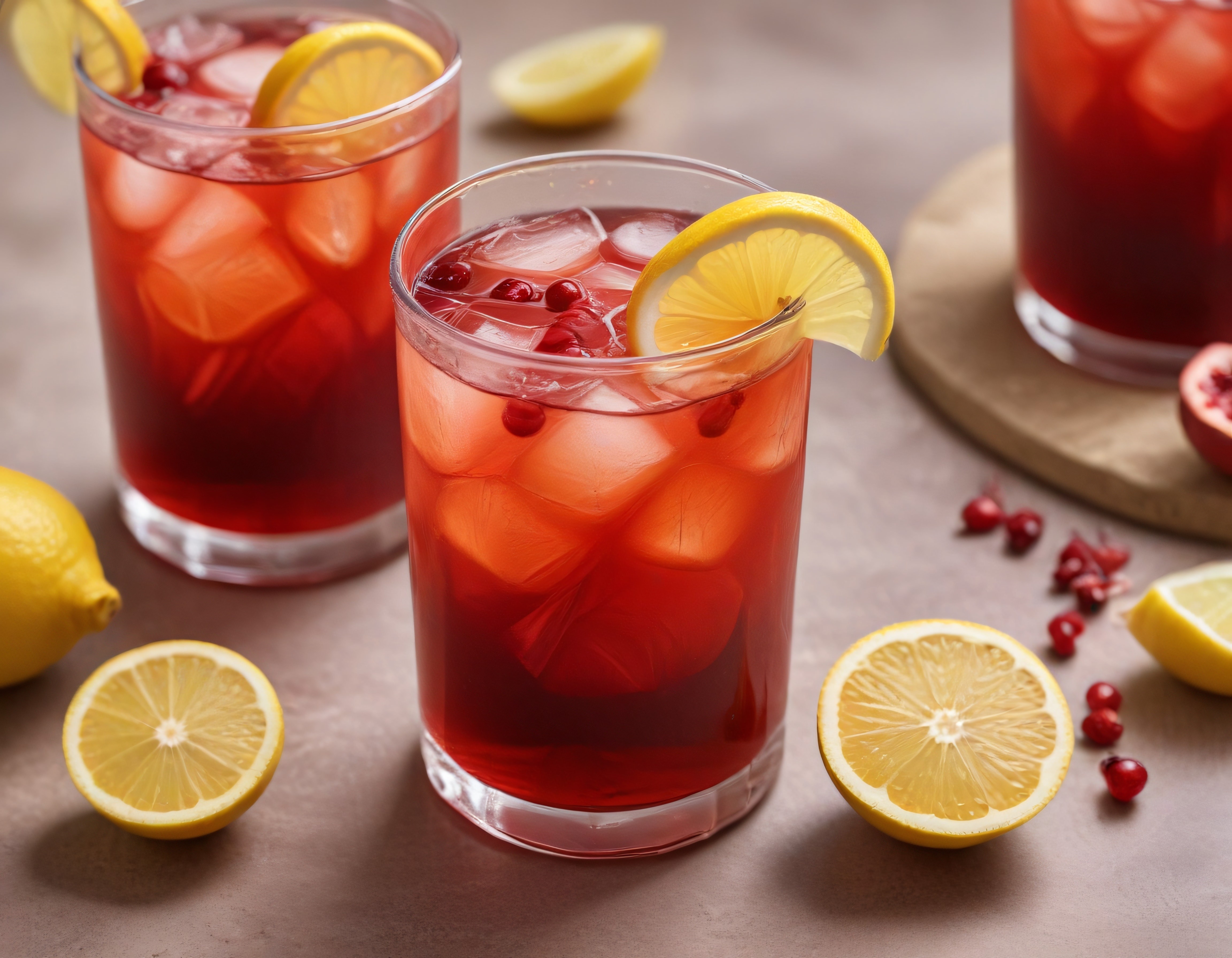 Ev Yapımı Serinletici Narlı Limonata: Buz ve Taze Limon ile Müthiş Lezzet