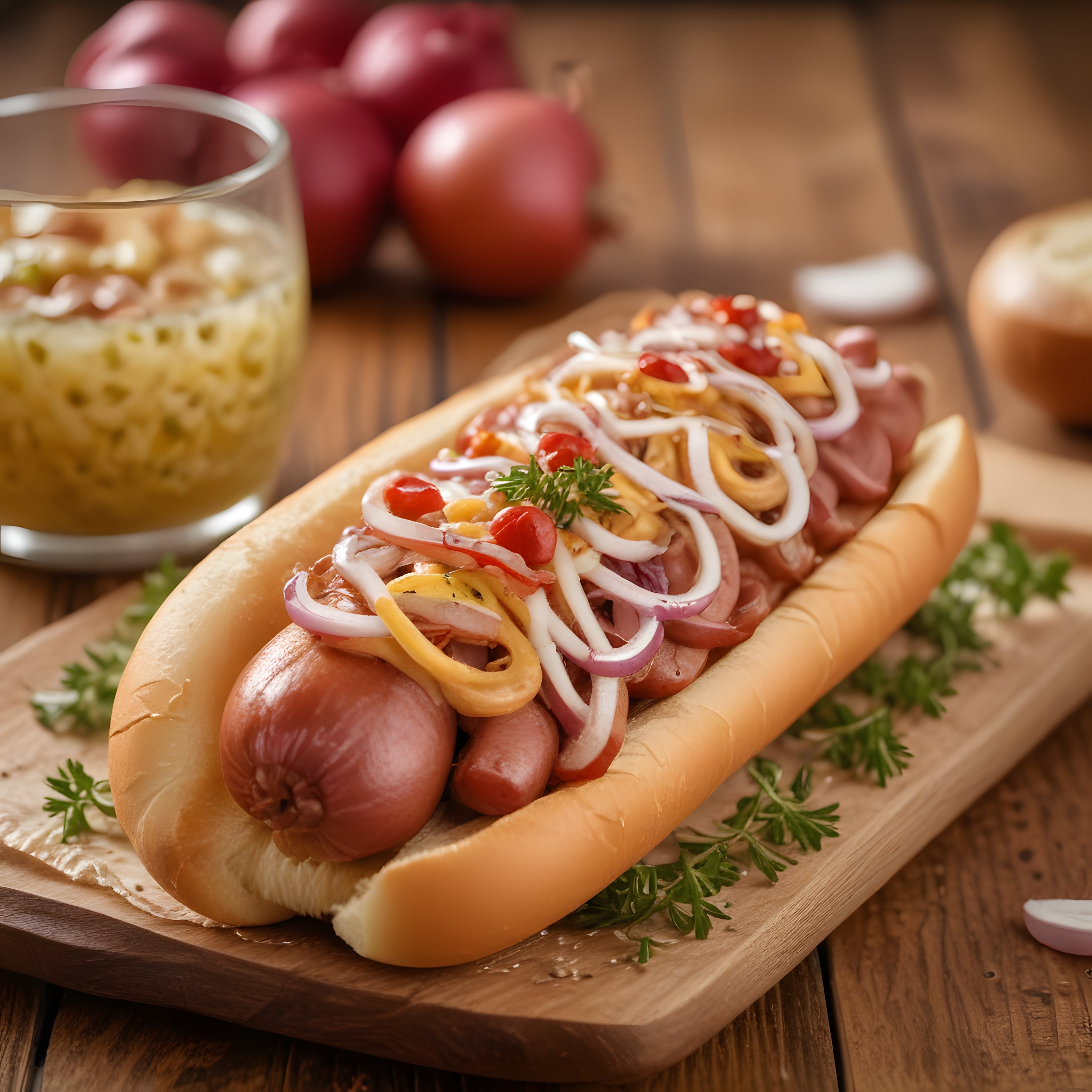 Ev Yapımı Sosisli Sandviç: Soğan ve Hardal Soslu Lezzetli Hot Dog Tarifi