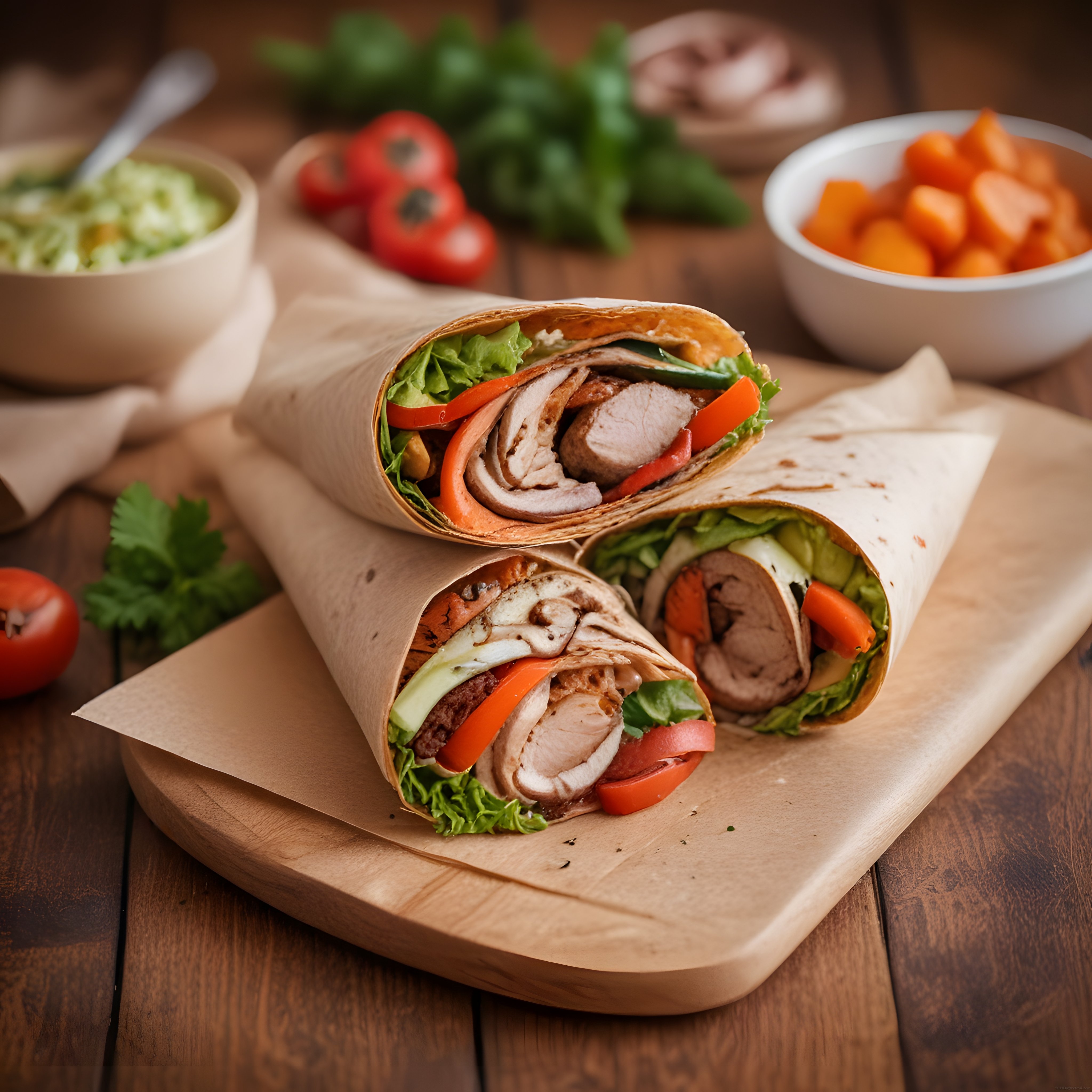 Ev Yapımı Tavuklu Wrap: Izgara Tavuk ve Taze Sebzelerle Doyurucu Tarif
