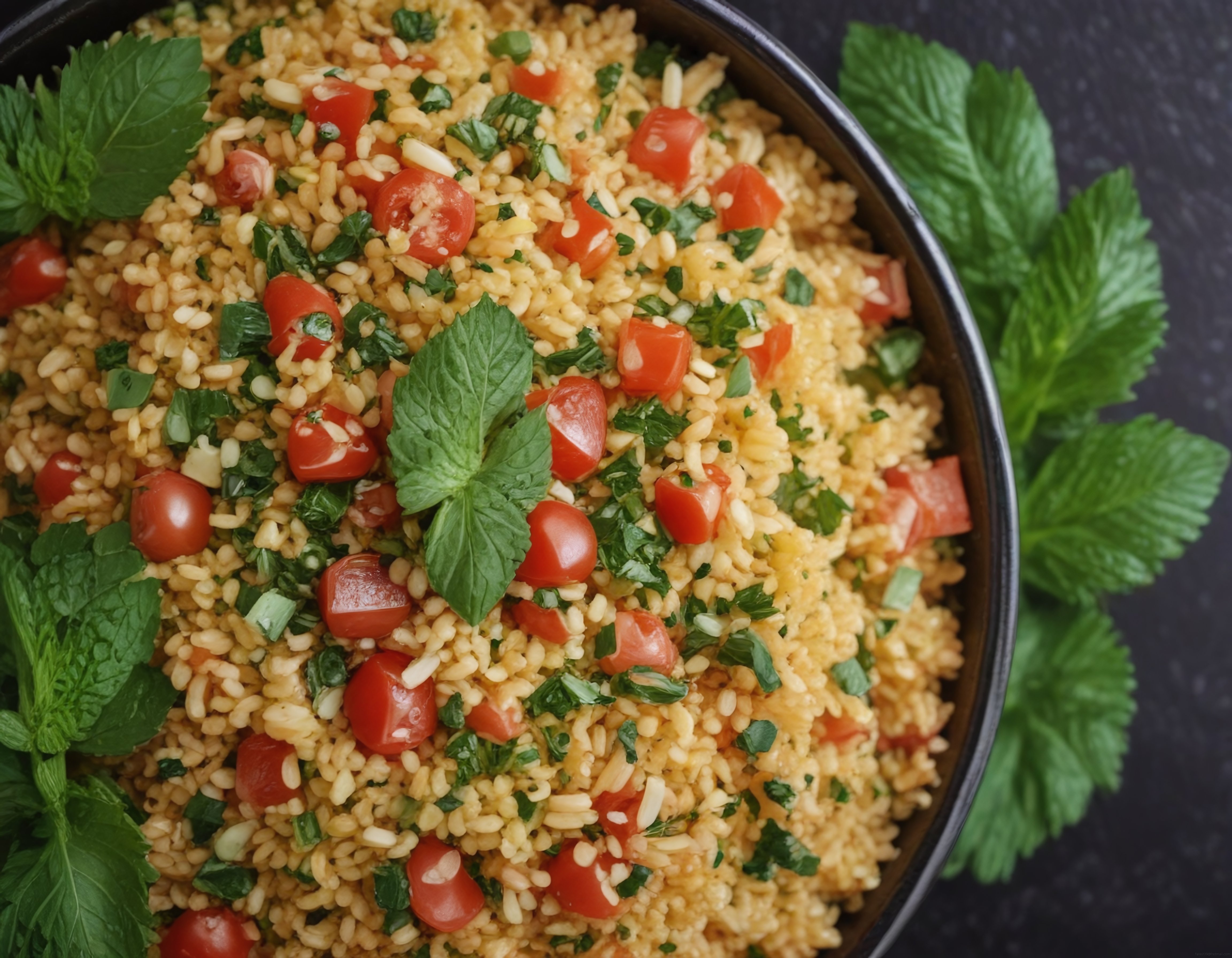 Ev Yapımı Taze Naneli ve Domatesli Kuskus Salatası: Kolay ve Lezzetli Tarif