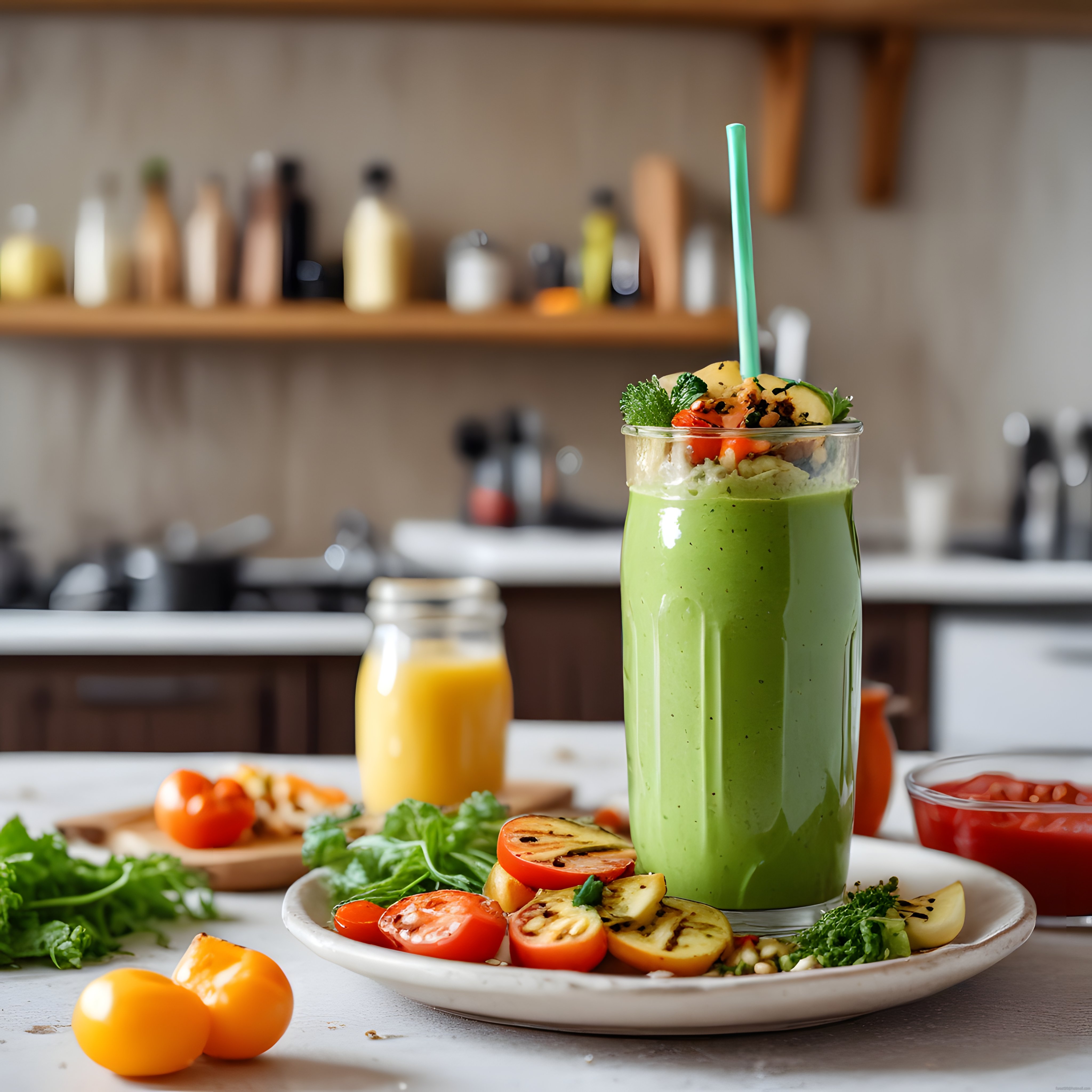 Ev Yapımı Yeşil Sebze Smoothie ile Sağlıklı ve Lezzetli Bir Başlangıç