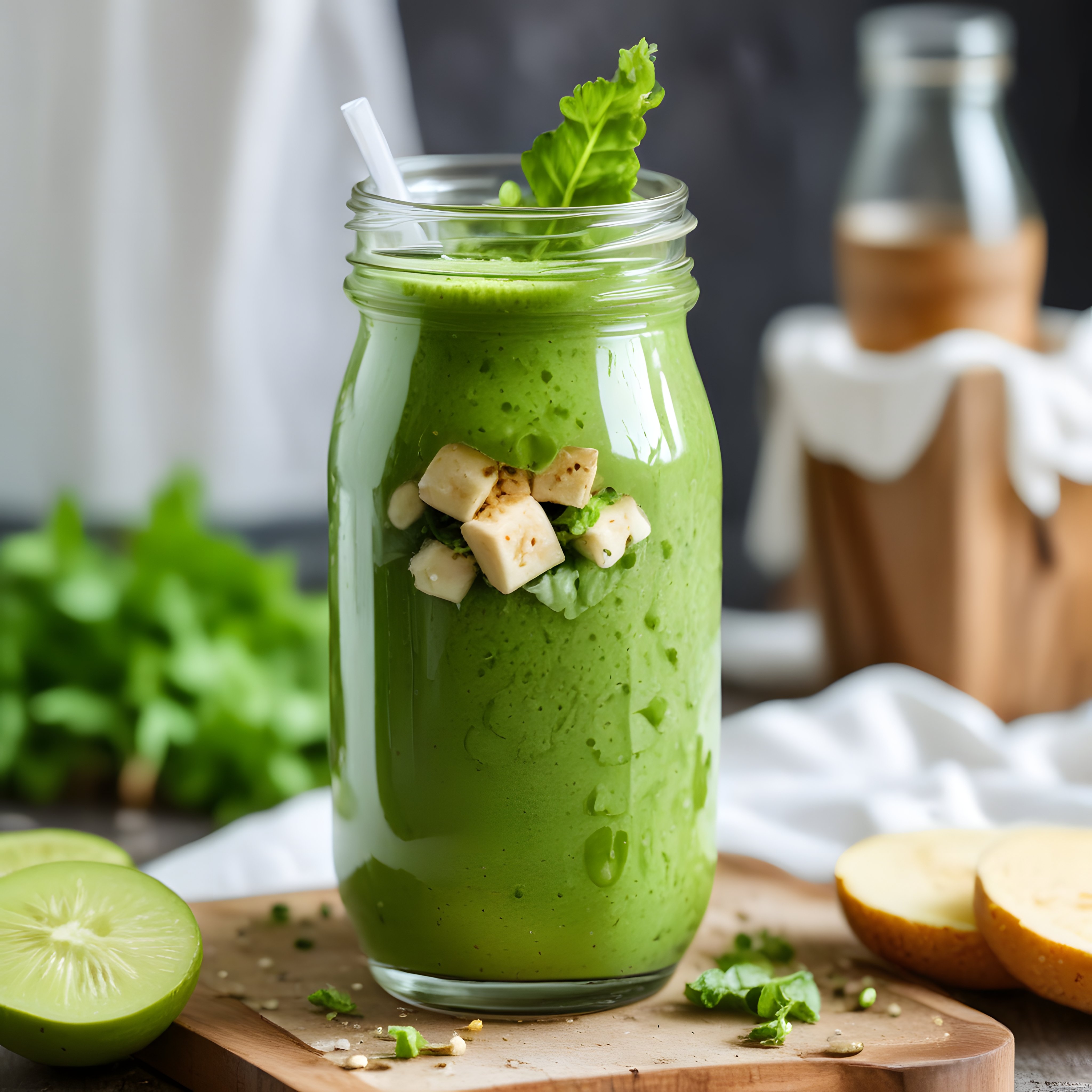 Ev Yapımı Yeşil Smoothie: Sağlıklı Kahvaltı İçin Vitamin Dolu Tarif