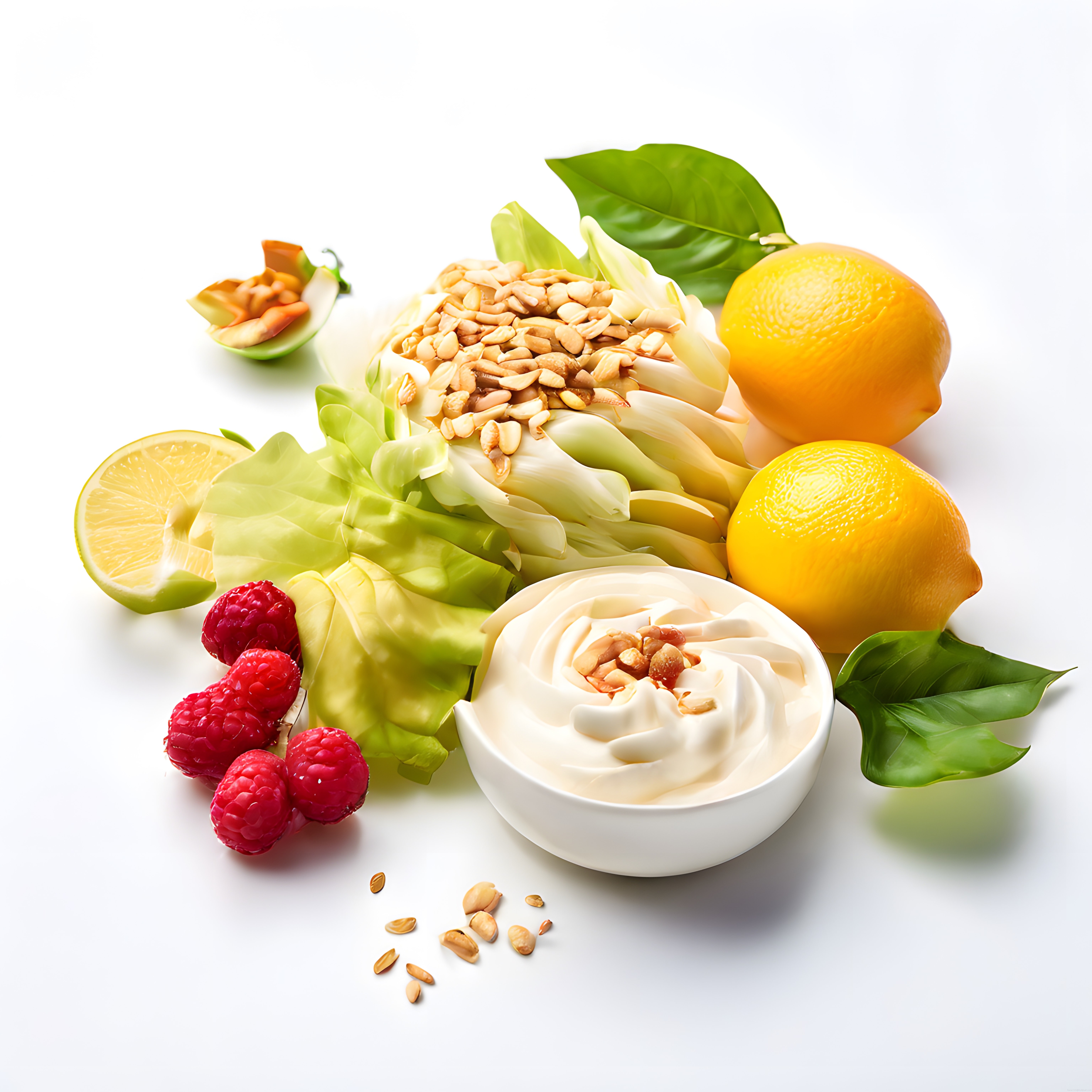 Ev Yapımı Yoğurt Kasesi: Limon, Ahududu ve Fındıkla Sağlıklı Kahvaltı Sunumu