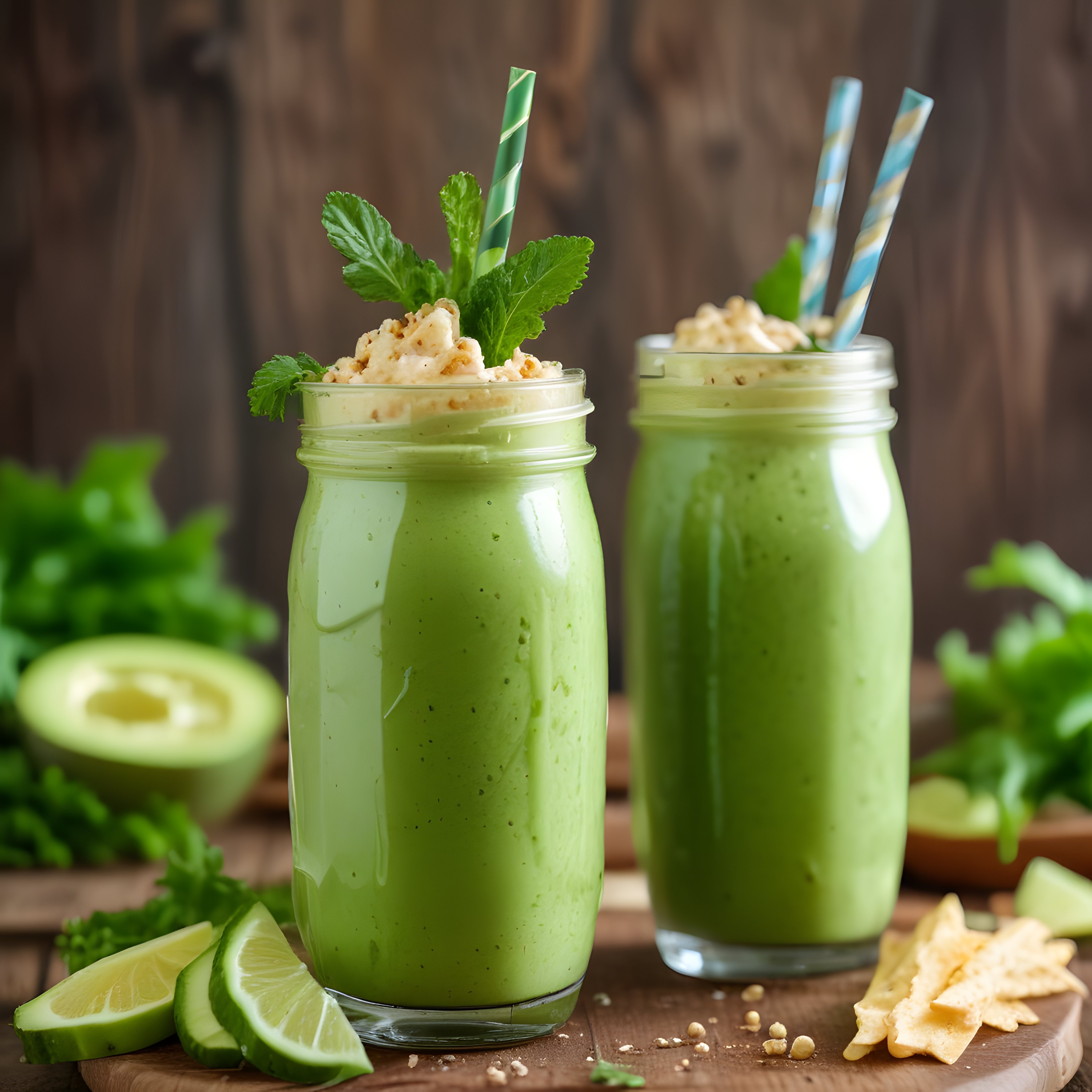 Evde Hazırlanan Avokadolu Yeşil Smoothie ile Sağlıklı Beslenme