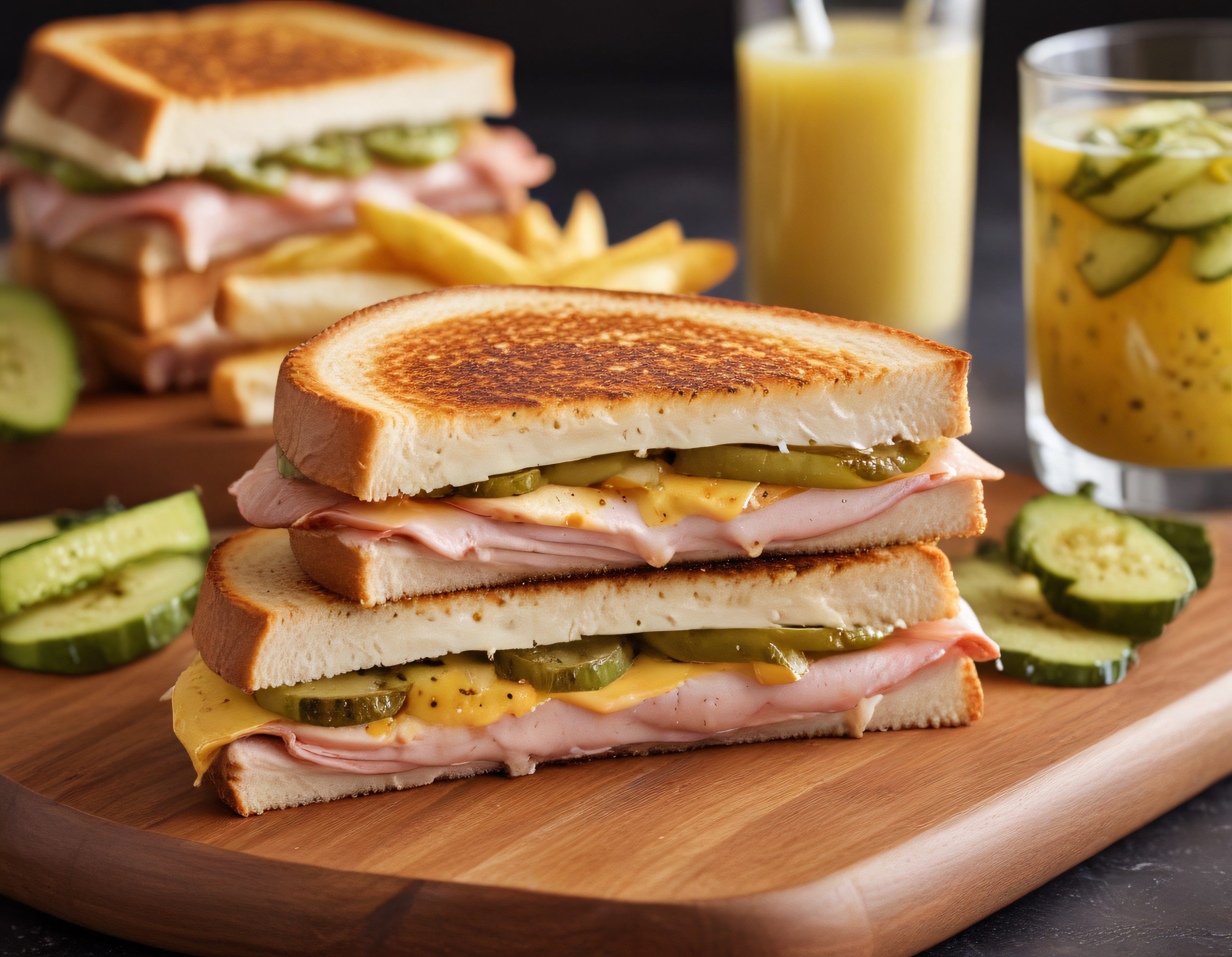 Evde Kolay Tost Tarifi: Jambonlu Peynirli ve Turşulu Sandviç
