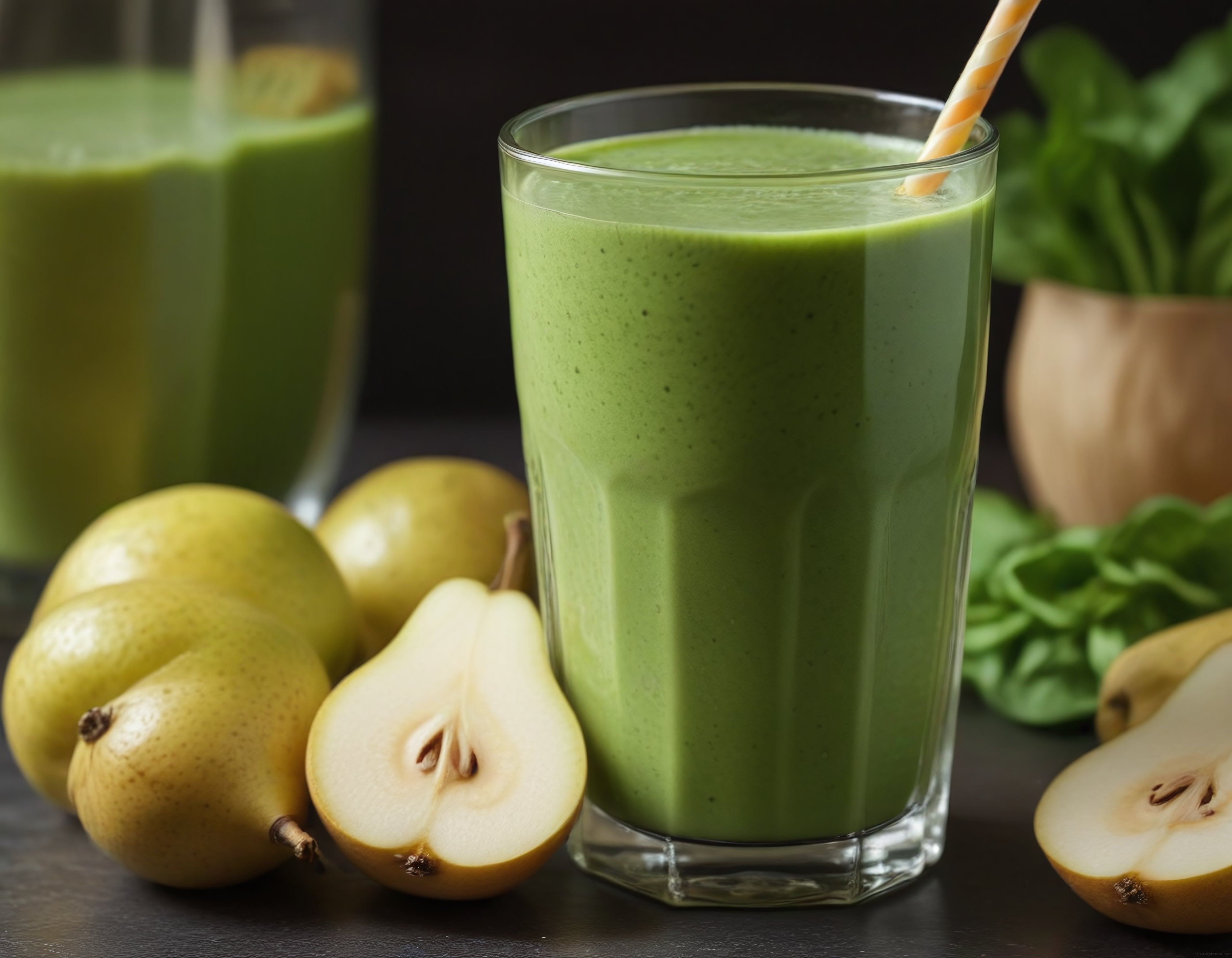 Evde Kolayca Hazırlayabileceğiniz Armutlu Ispanaklı Yeşil Smoothie